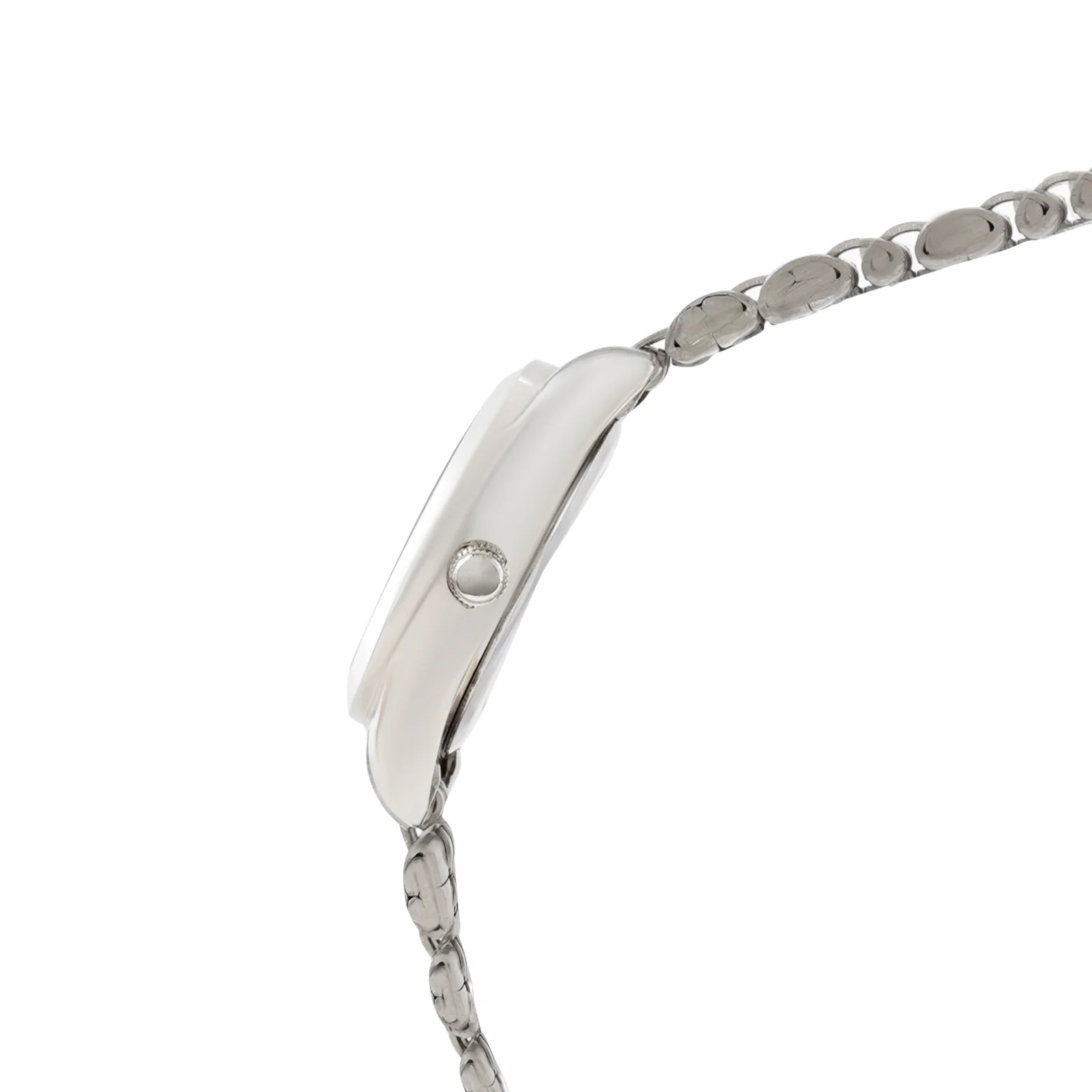 London White Mini Dial Silver Linked Chain Strap Women's Watch - Image 5