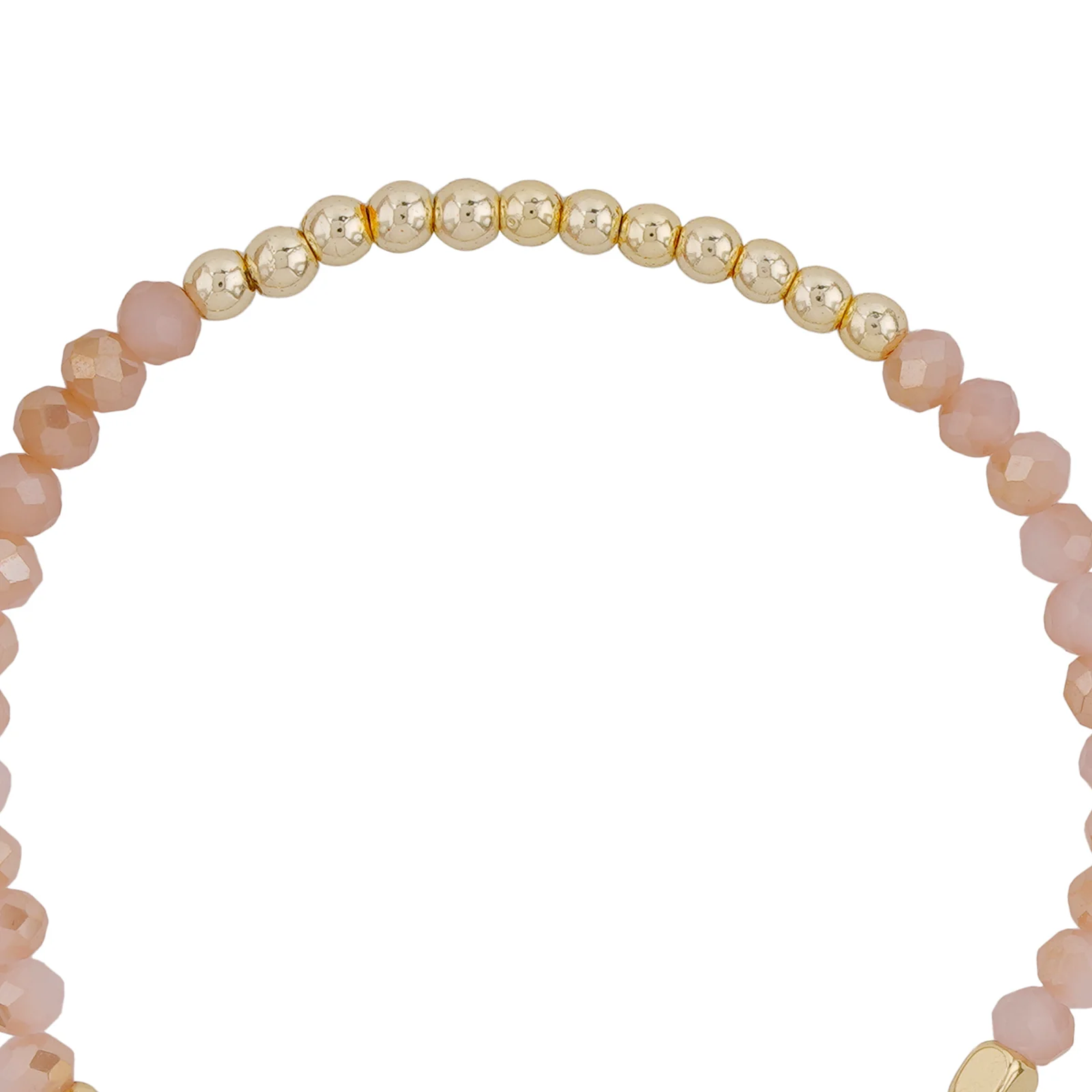 Long Live Pink And Gold Beaded Bracelet - Image 4