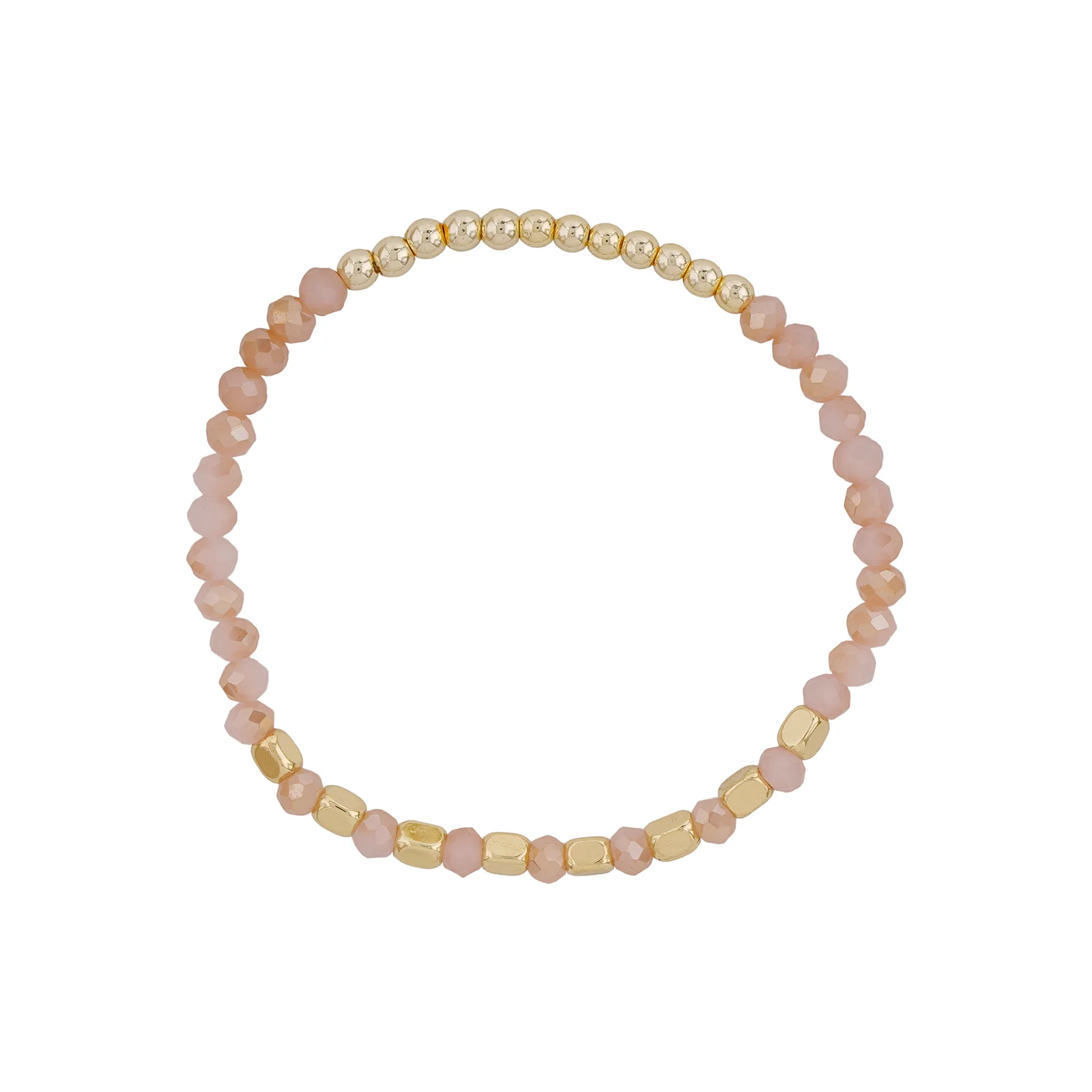 Long Live Pink And Gold Beaded Bracelet - Image 5