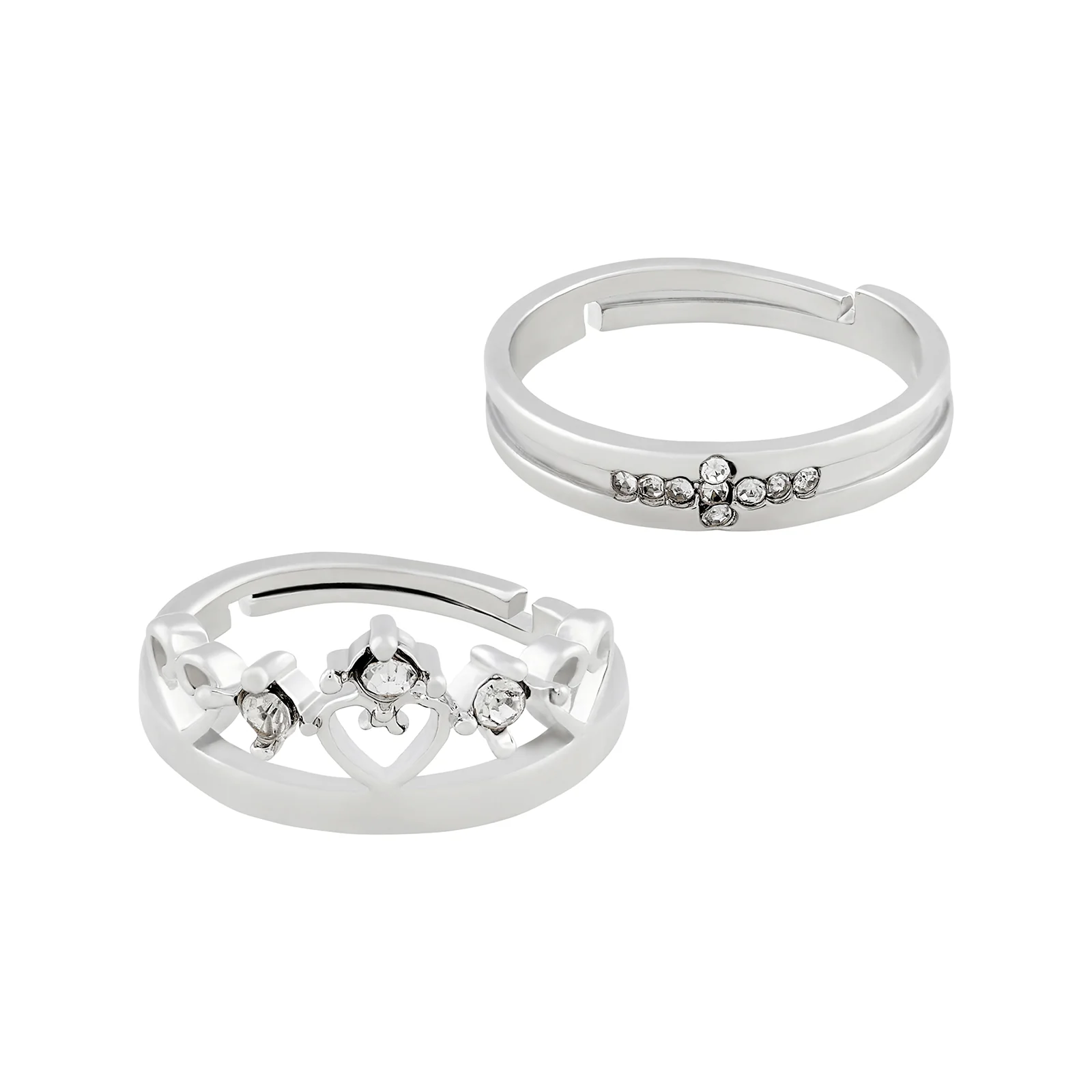 Lou & Will Crown Style Couple Rings - Image 3