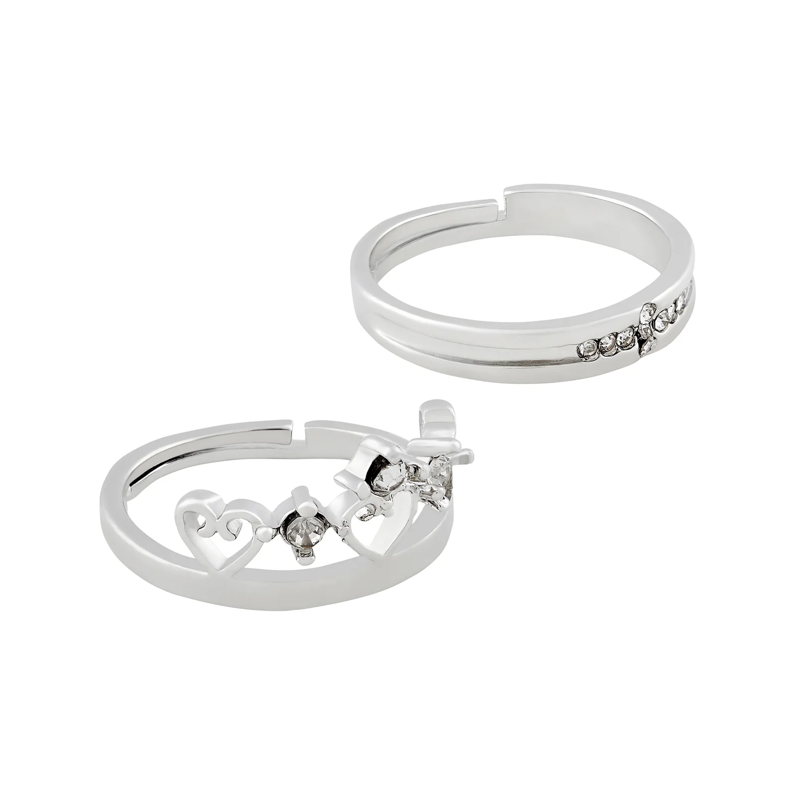 Lou & Will Crown Style Couple Rings - Image 4