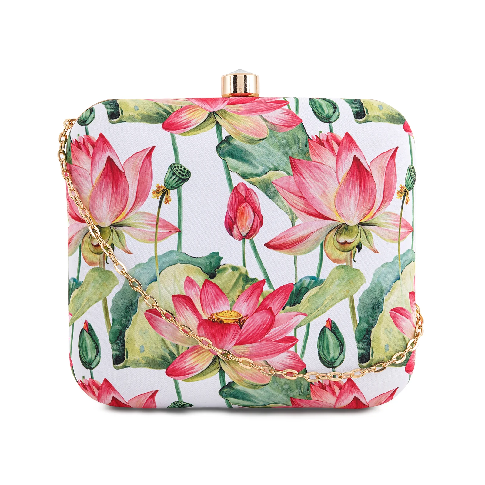 Love Blossom Multicolour Printed Clutch - Image 3