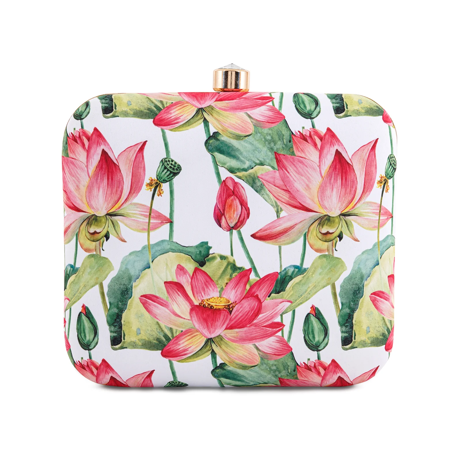 Love Blossom Multicolour Printed Clutch - Image 4
