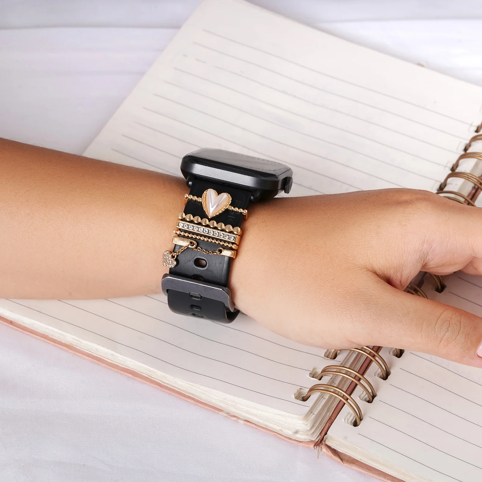 Love Land Gold Ring Watch Charm - Image 2
