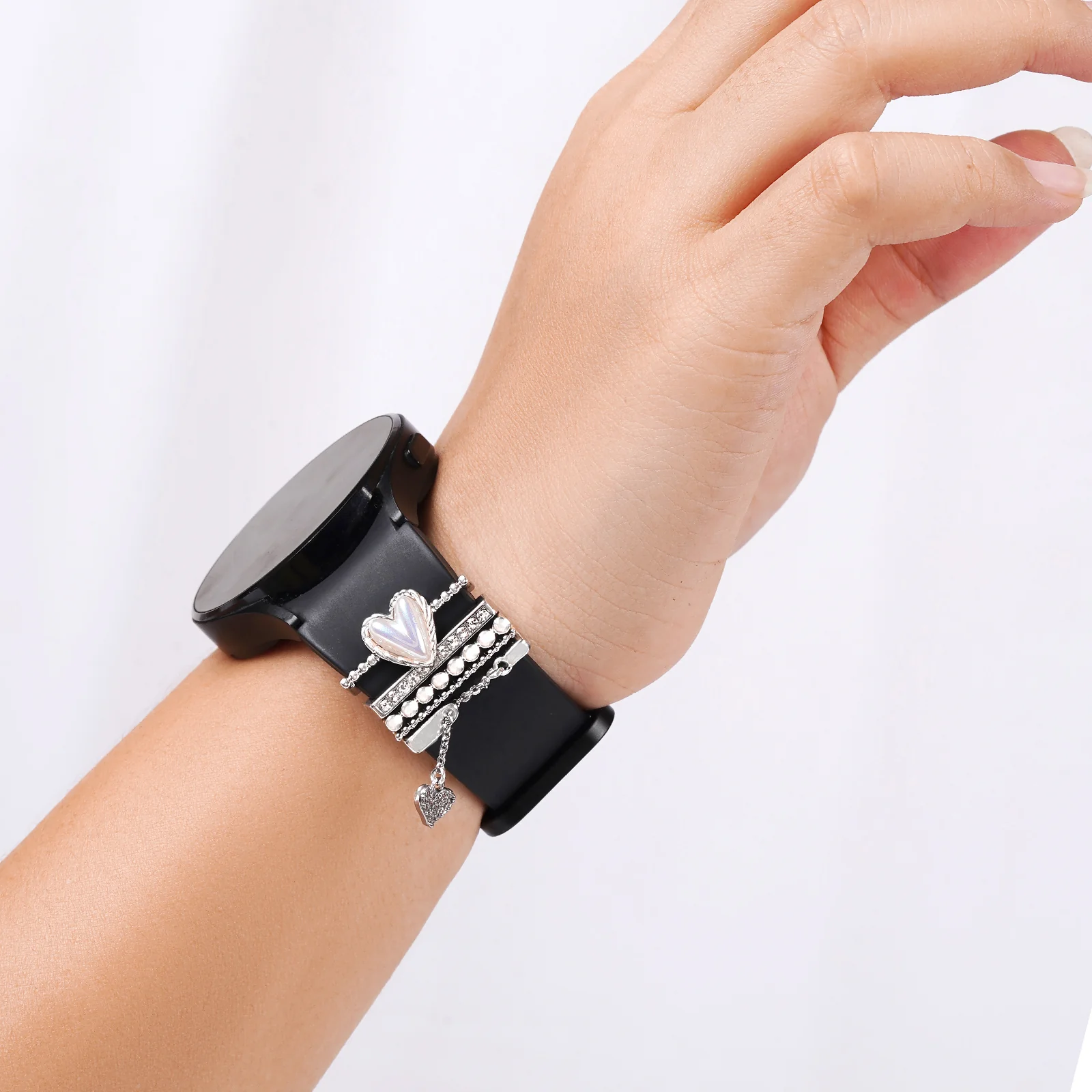 Love Land Silver Ring Watch Charm - Image 2