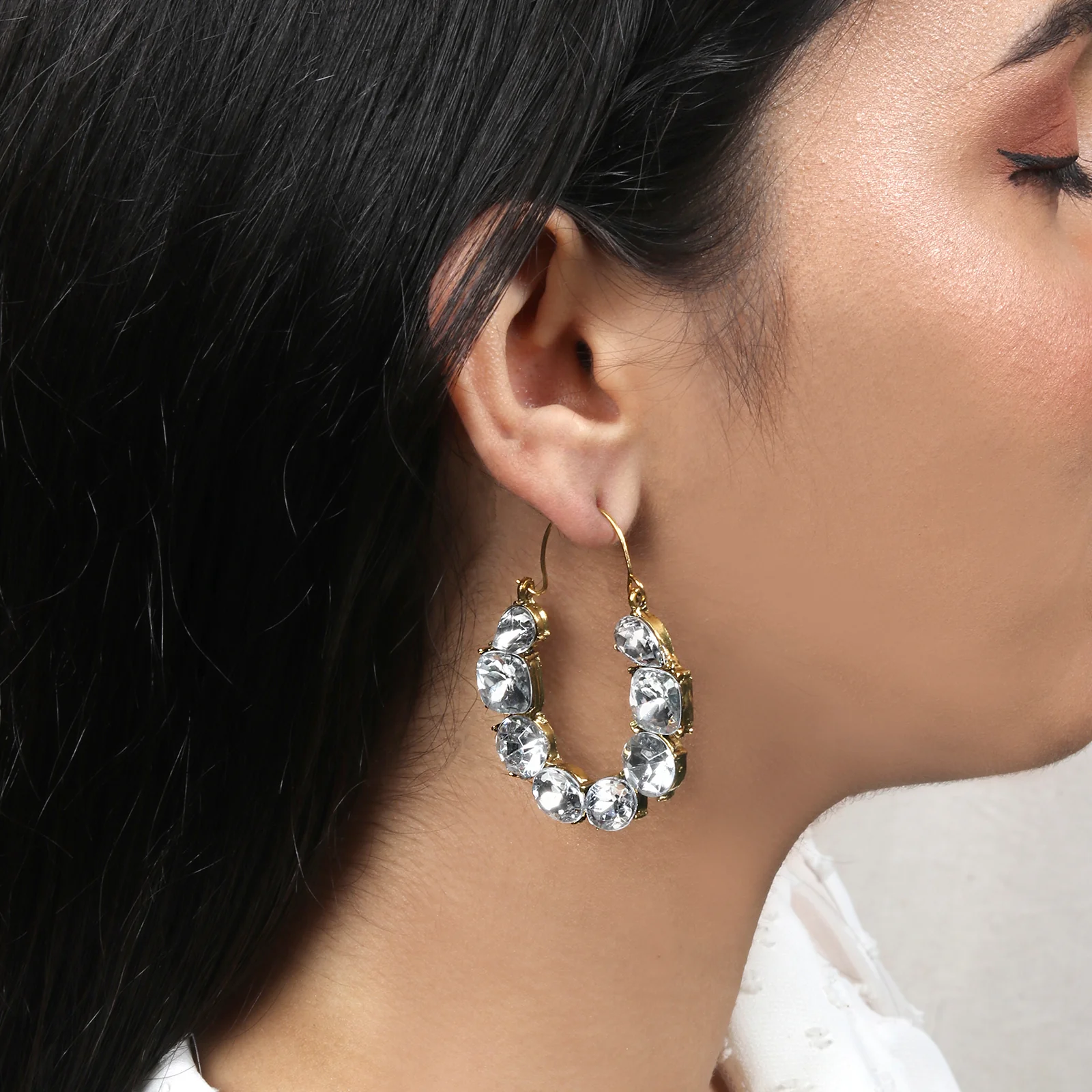 Love Spark Gold Hoop - Image 2