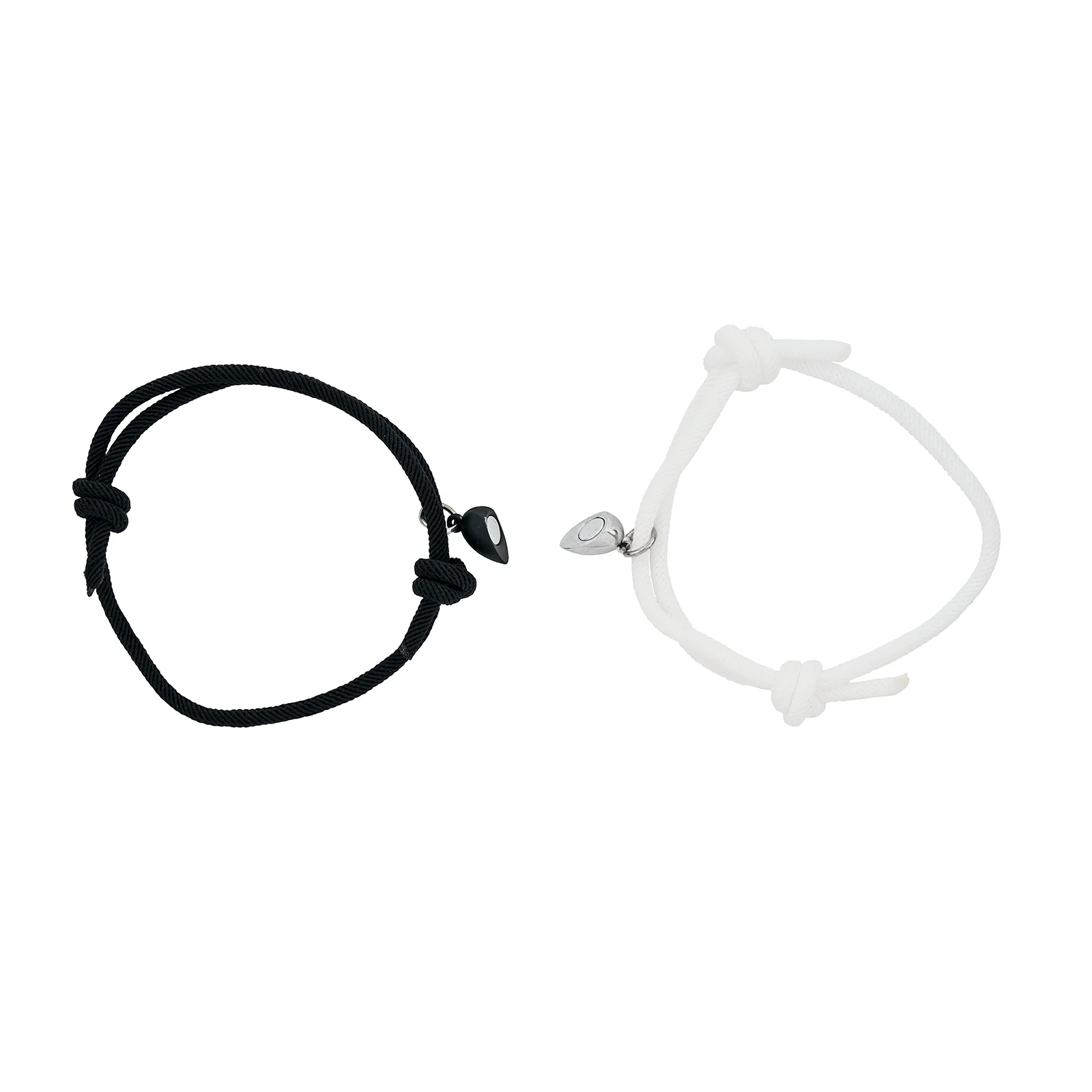 Love Story Black And White Couple Beaded Bracelet - Image 4