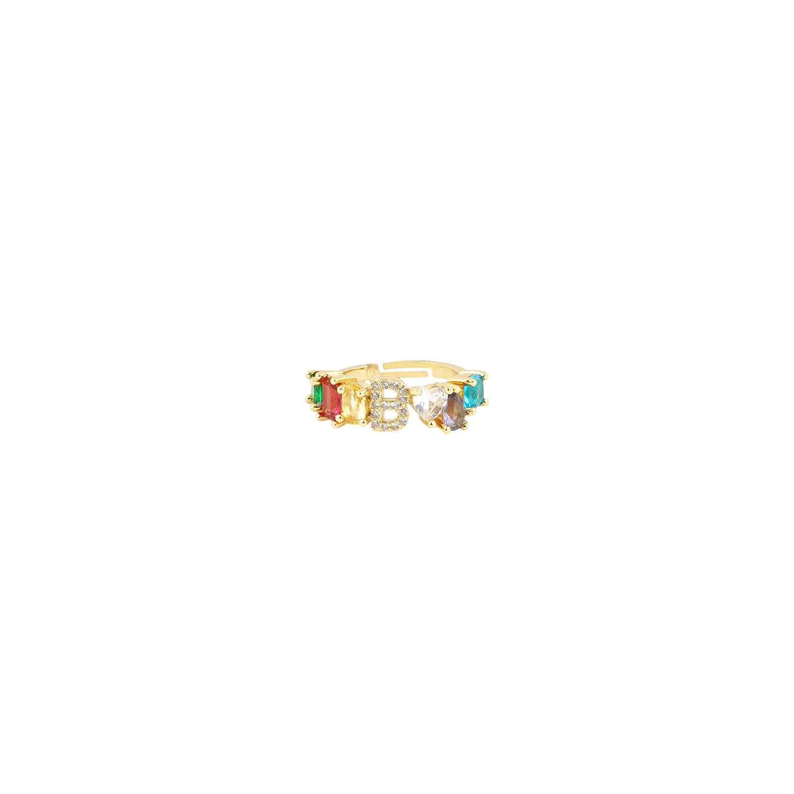 Lowe Multicolour Alphabet B Ring - Image 3