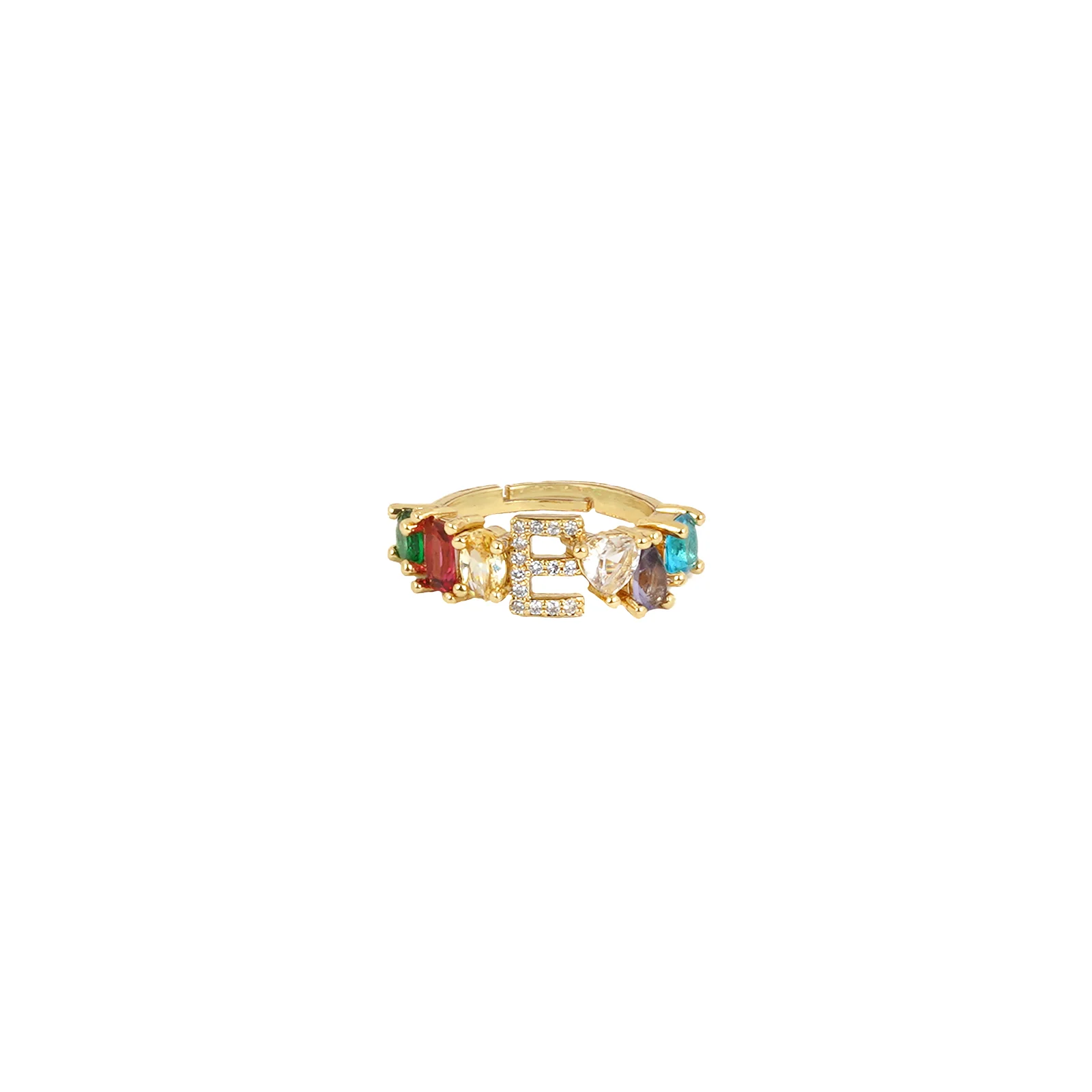 Lowe Multicolour Alphabet E Ring - Image 3