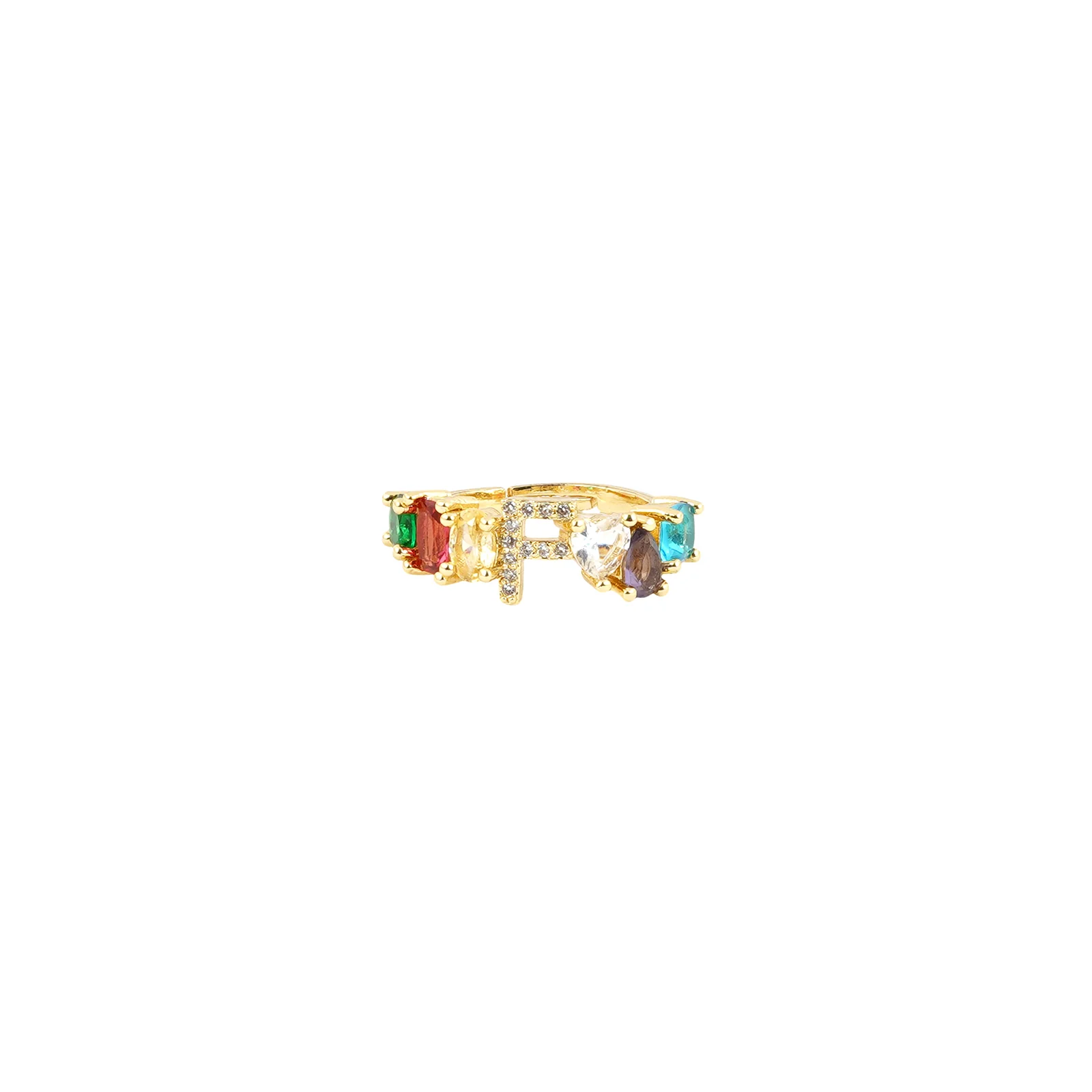 Lowe Multicolour Alphabet F Ring - Image 3