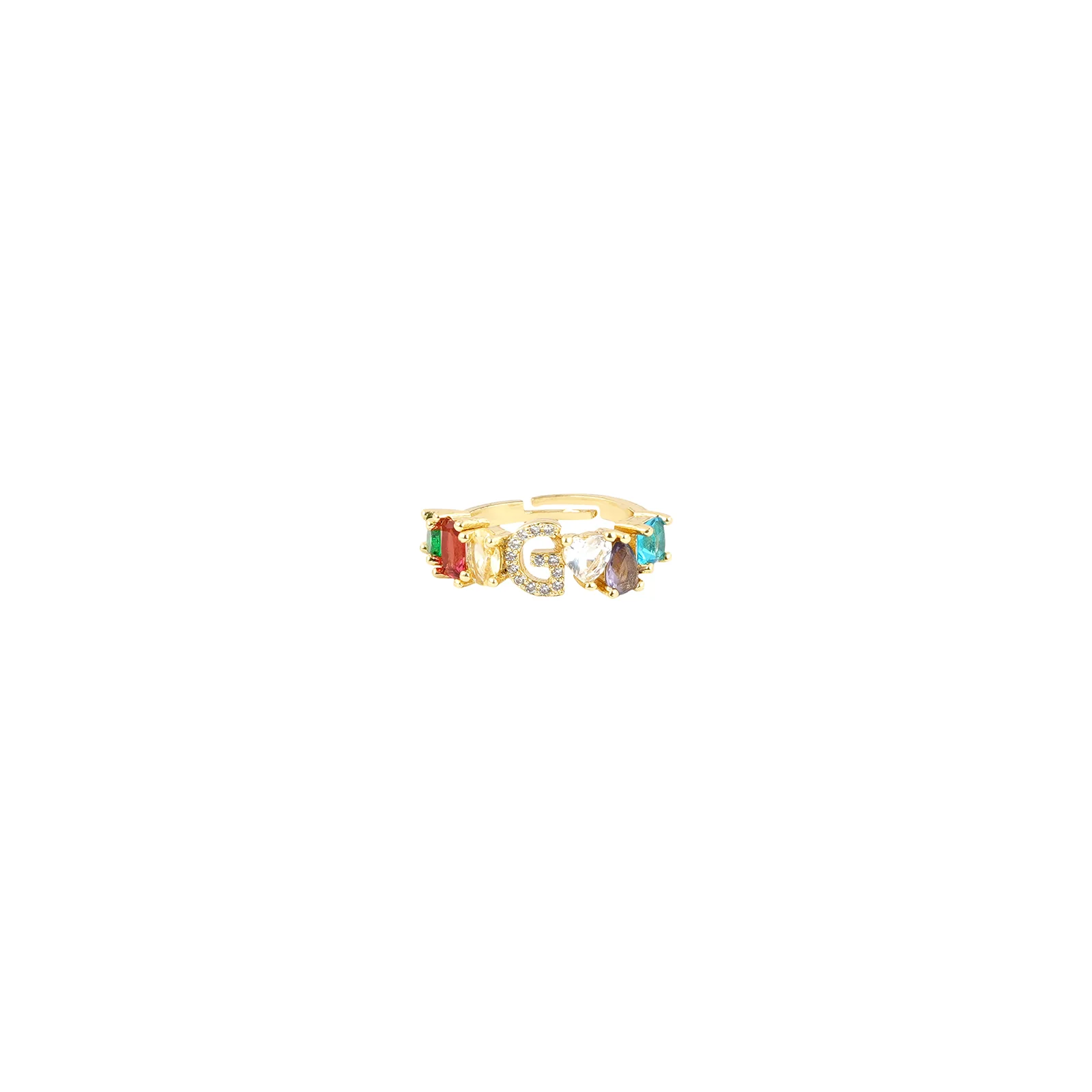 Lowe Multicolour Alphabet G Ring - Image 3