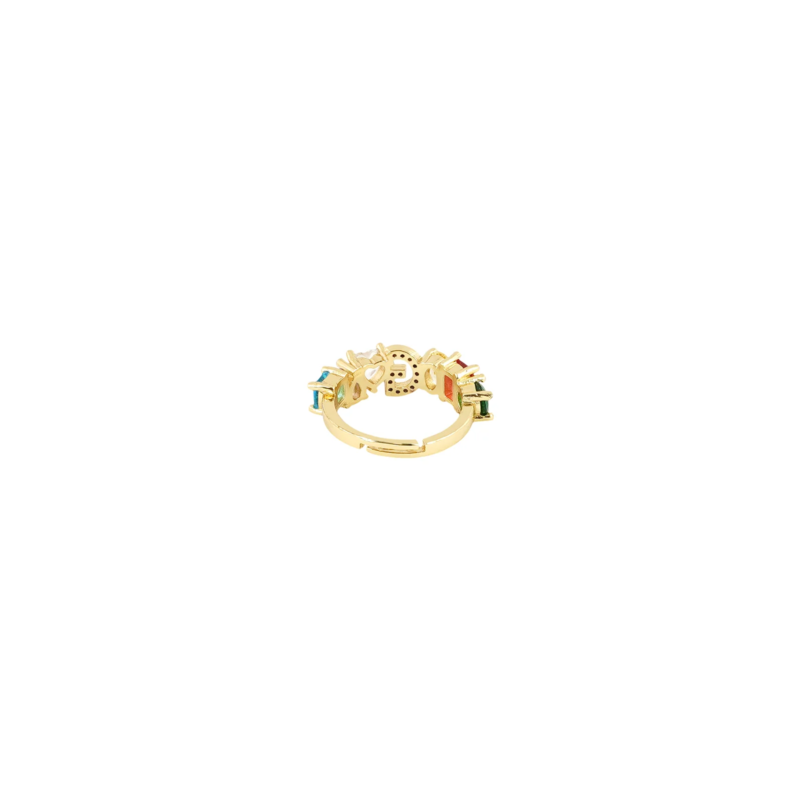 Lowe Multicolour Alphabet G Ring - Image 5