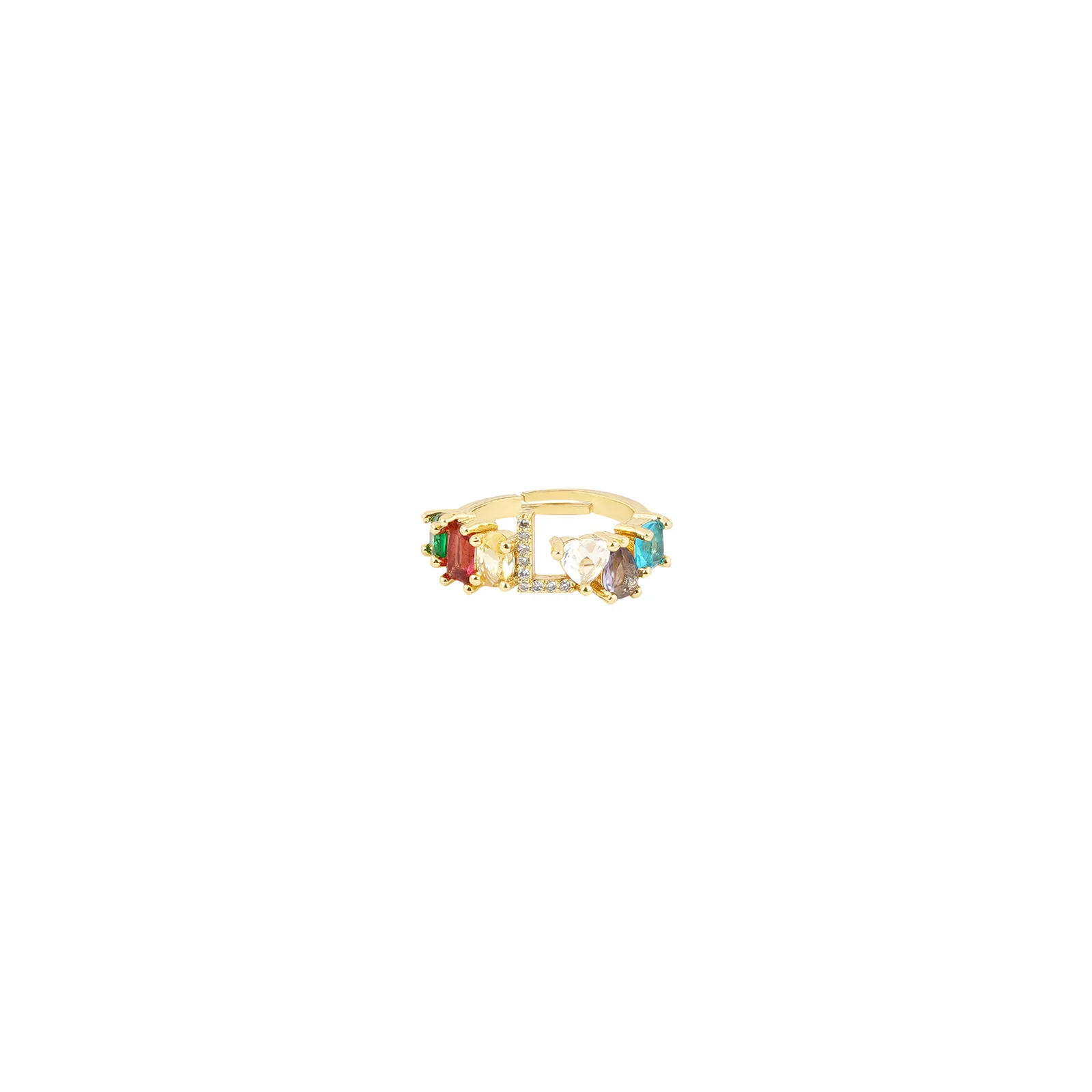 Lowe Multicolour Alphabet L Ring - Image 3