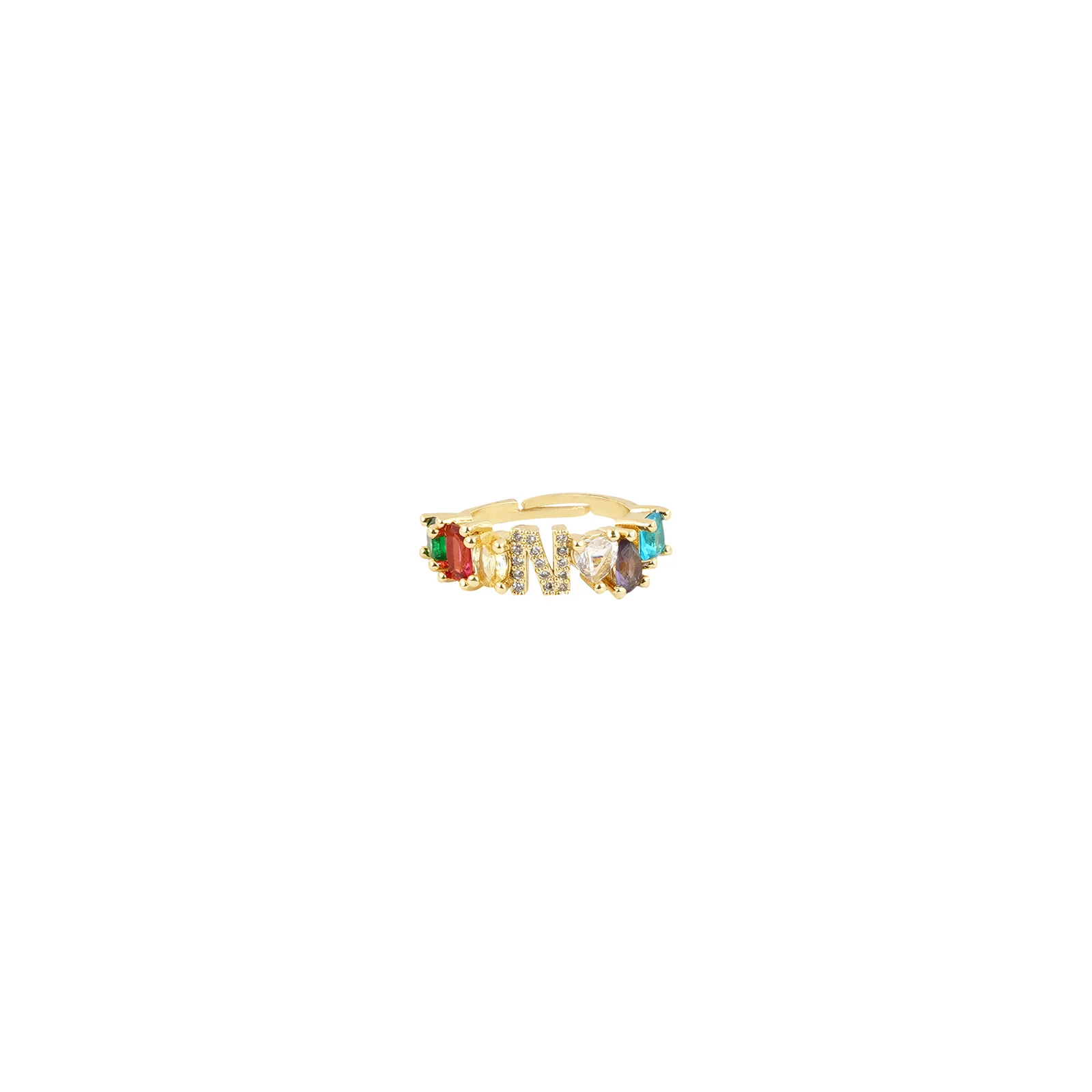 Lowe Multicolour Alphabet N Ring - Image 3