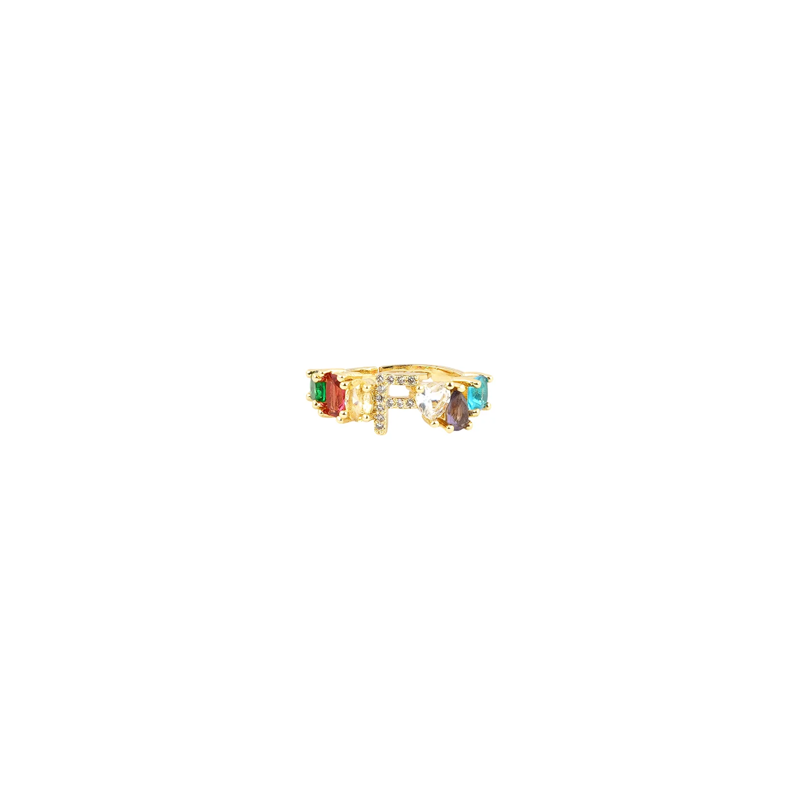 Lowe Multicolour Alphabet P Ring - Image 2