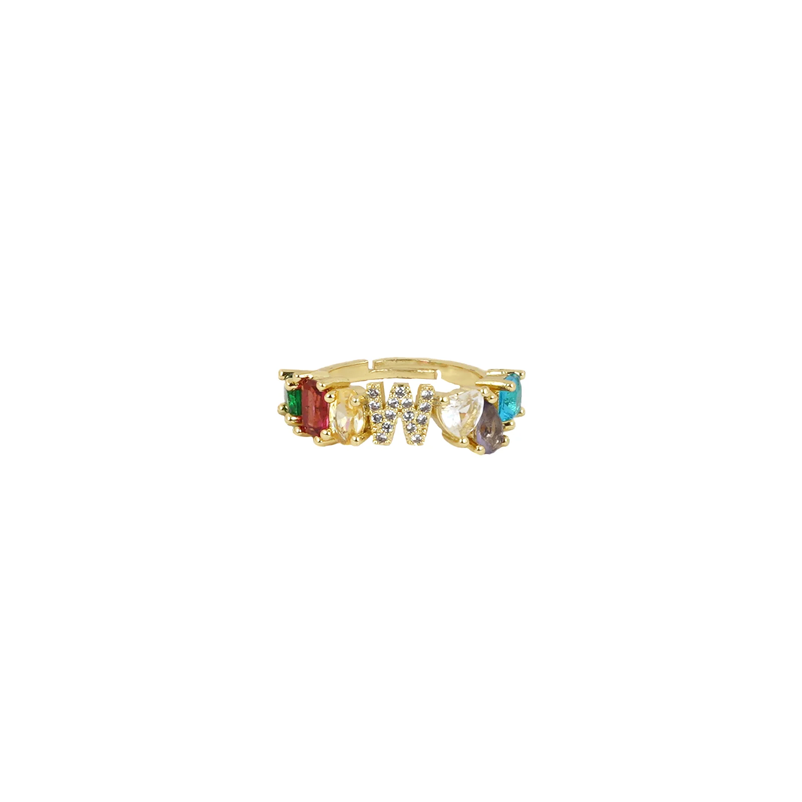 Lowe Multicolour Alphabet W Ring - Image 3