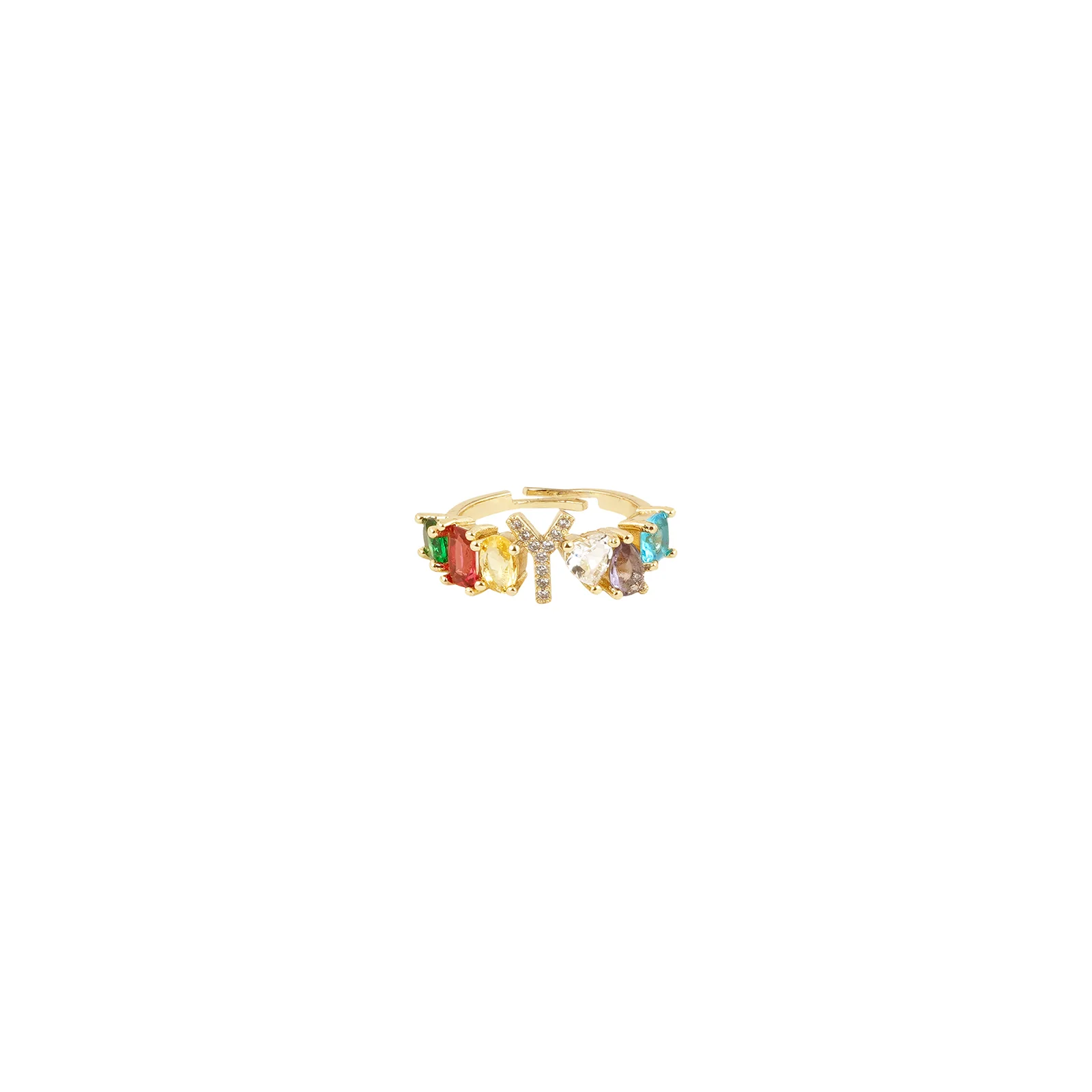 Lowe Multicolour Alphabet Y Ring - Image 3