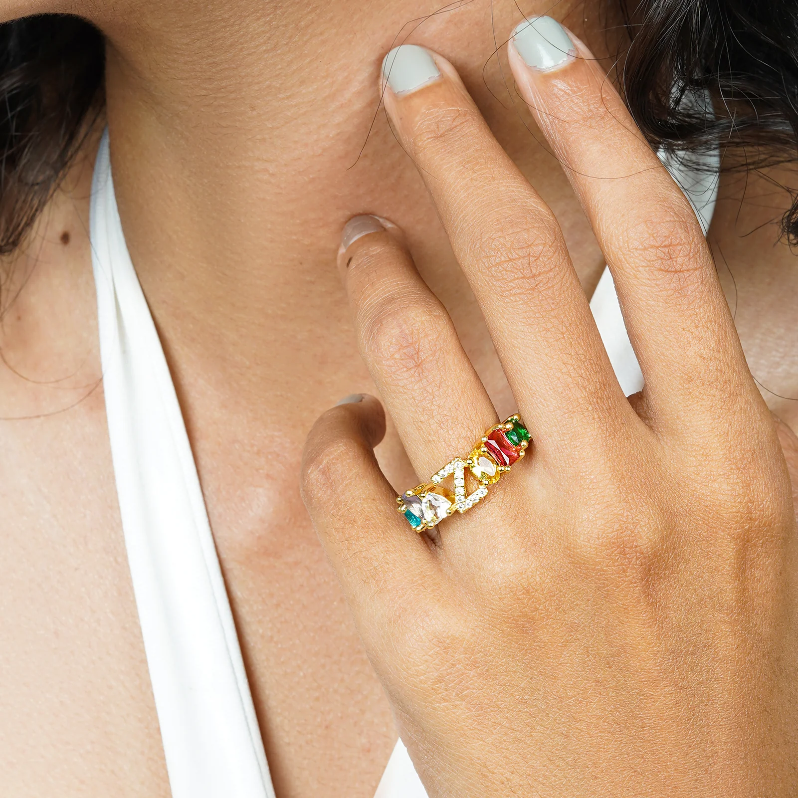Lowe Multicolour Alphabet Z Ring - Image 2