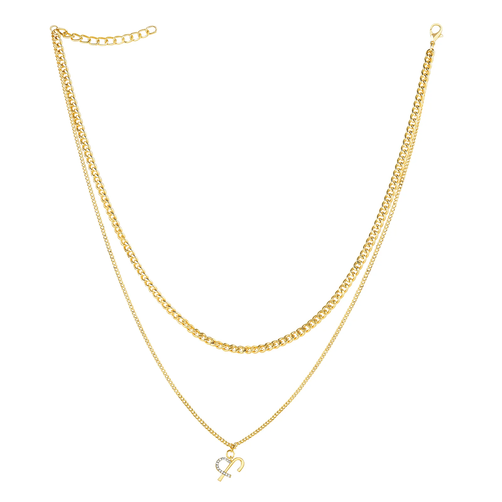 Luciya Monogram Gold Necklace - Image 3