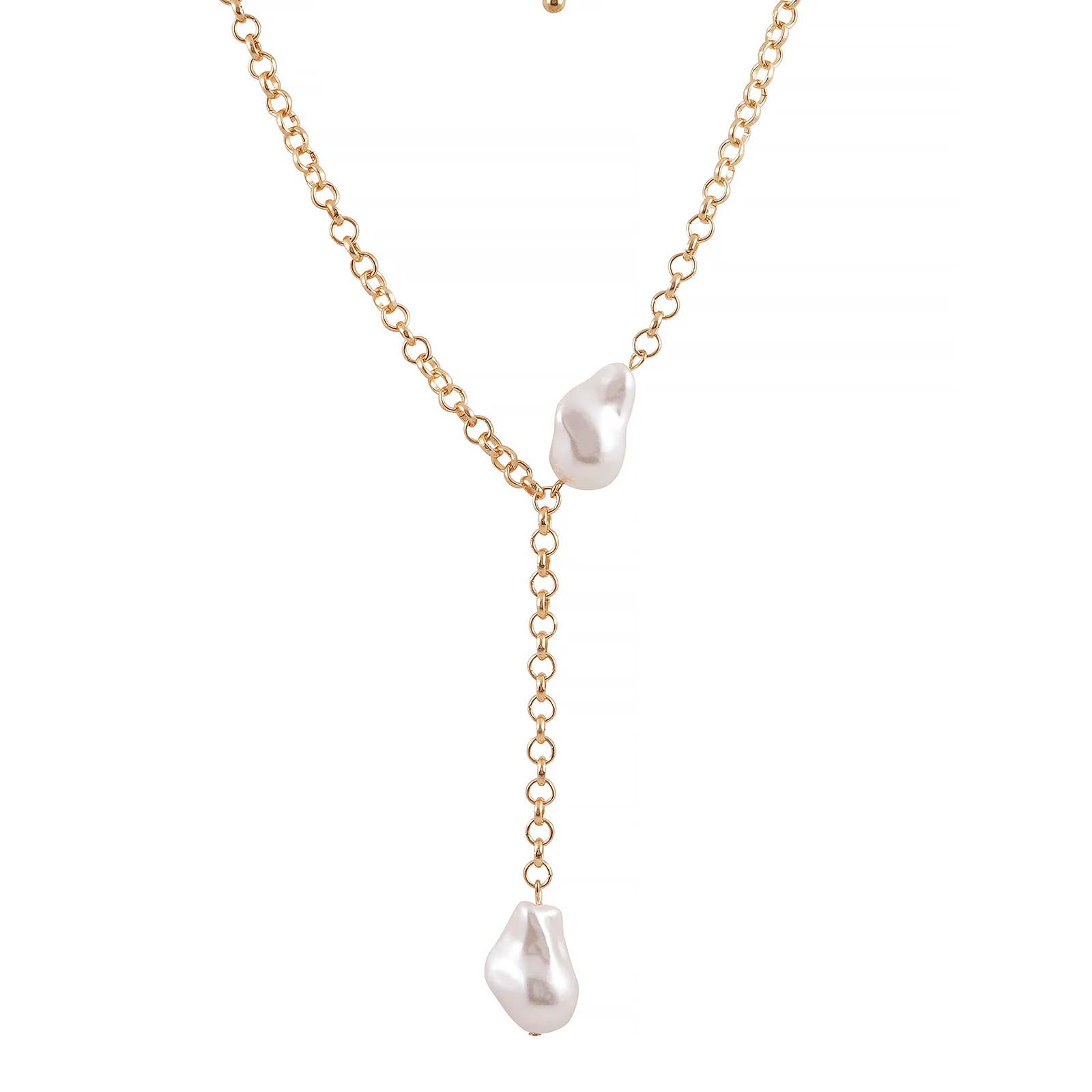 Morgana Pearl Gold Necklace - Image 4