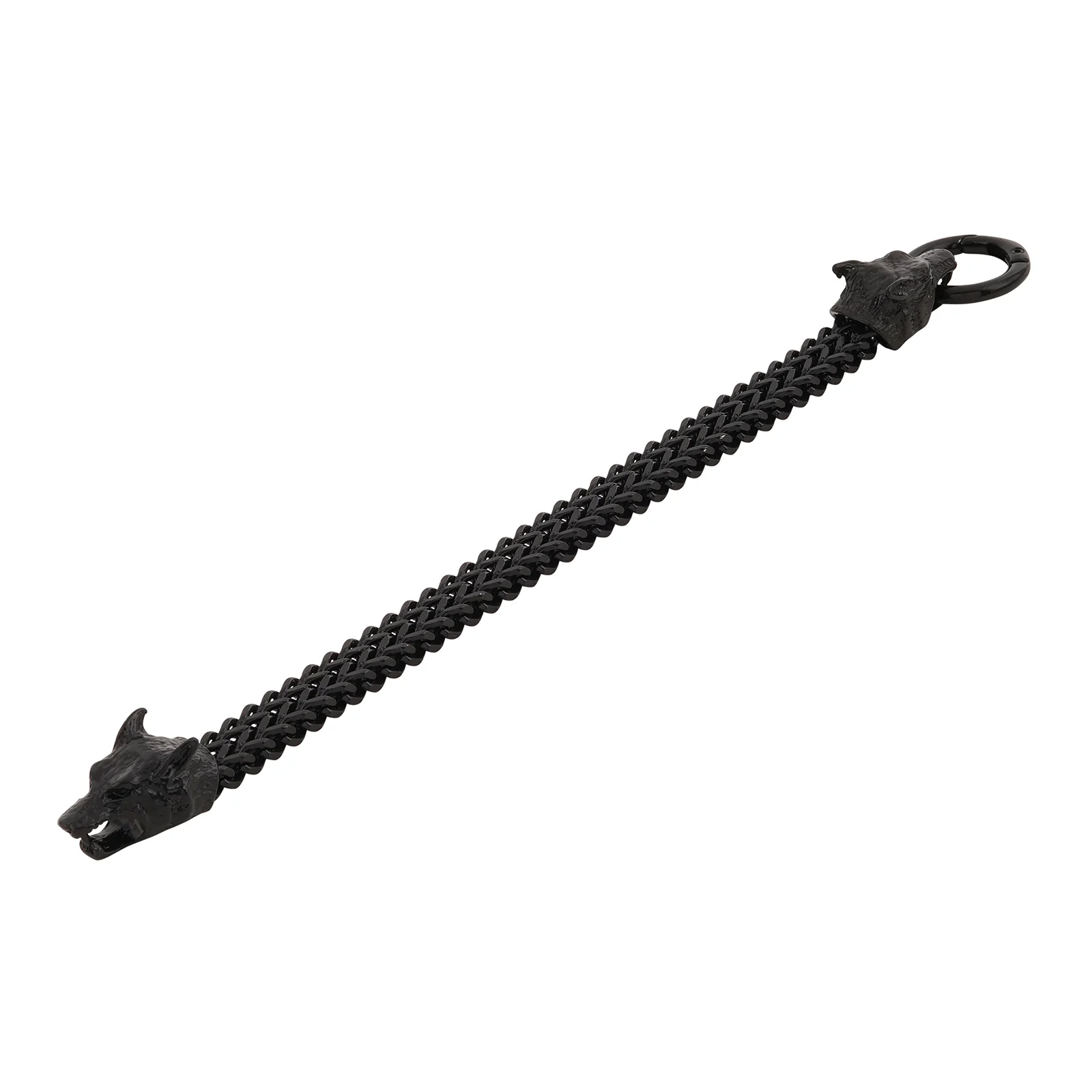 Lykos Black Wolf Head Bracelet - Image 6