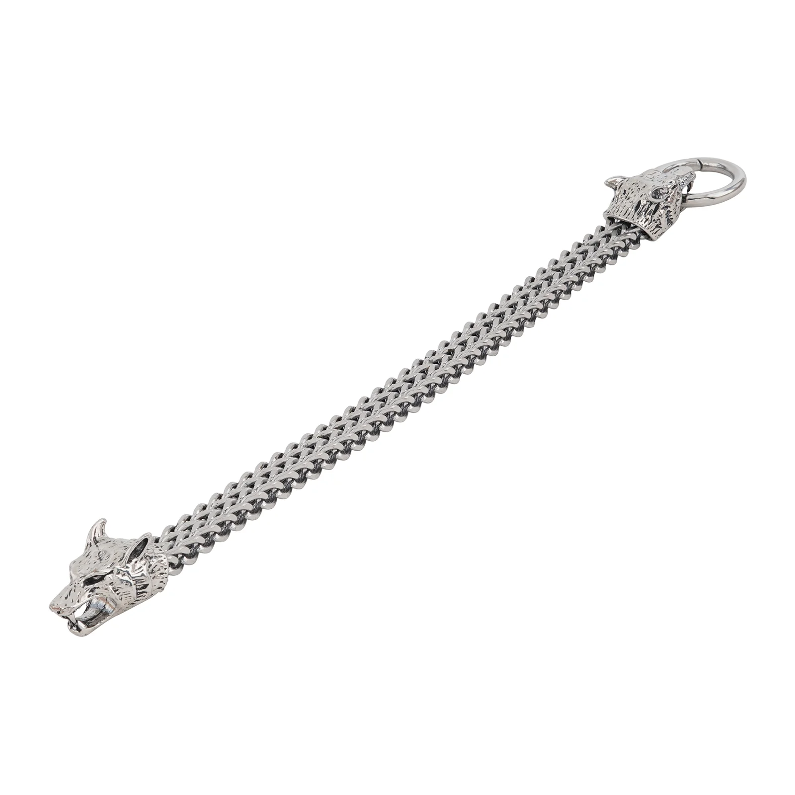 Lykos Steel Wolf Head Bracelet - Image 6
