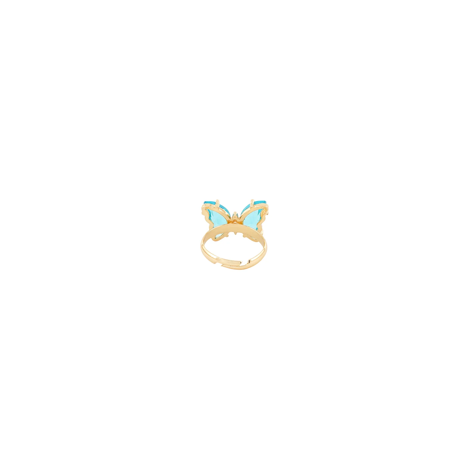 Mabel Butterfly Big Sky Blue Stone Ring - Image 5