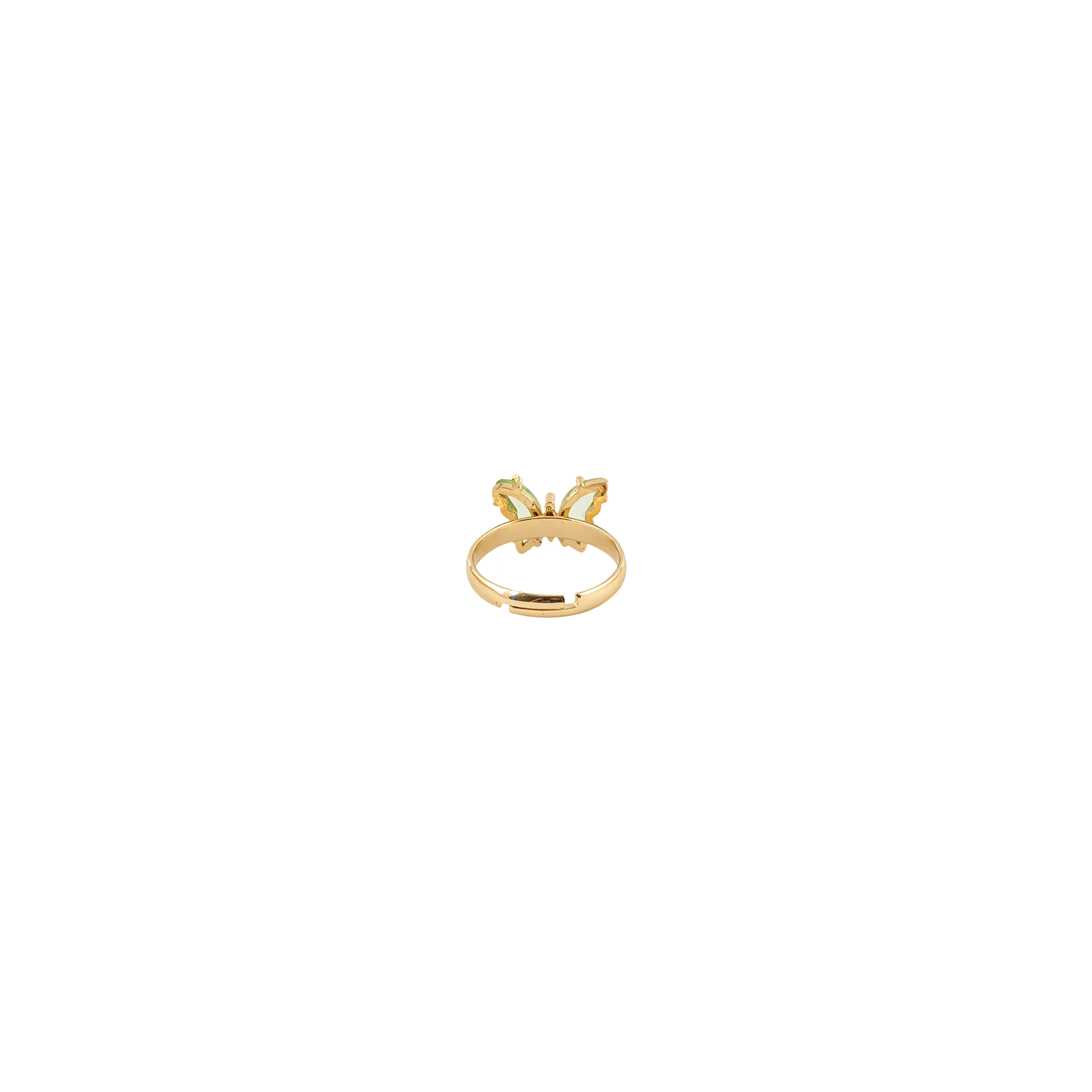 Mabel Butterfly Light Green Stone Ring - Image 5