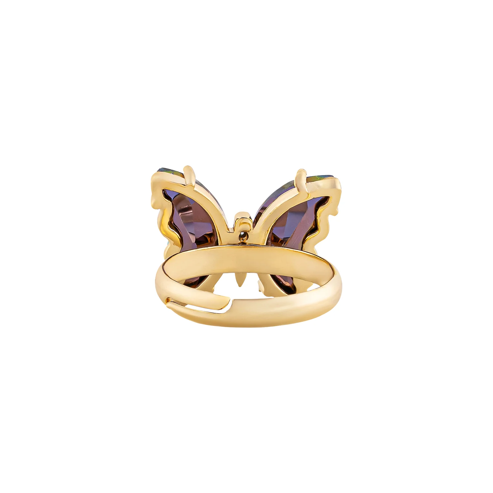Mabel Butterfly Rainbow Stone Ring - Image 5