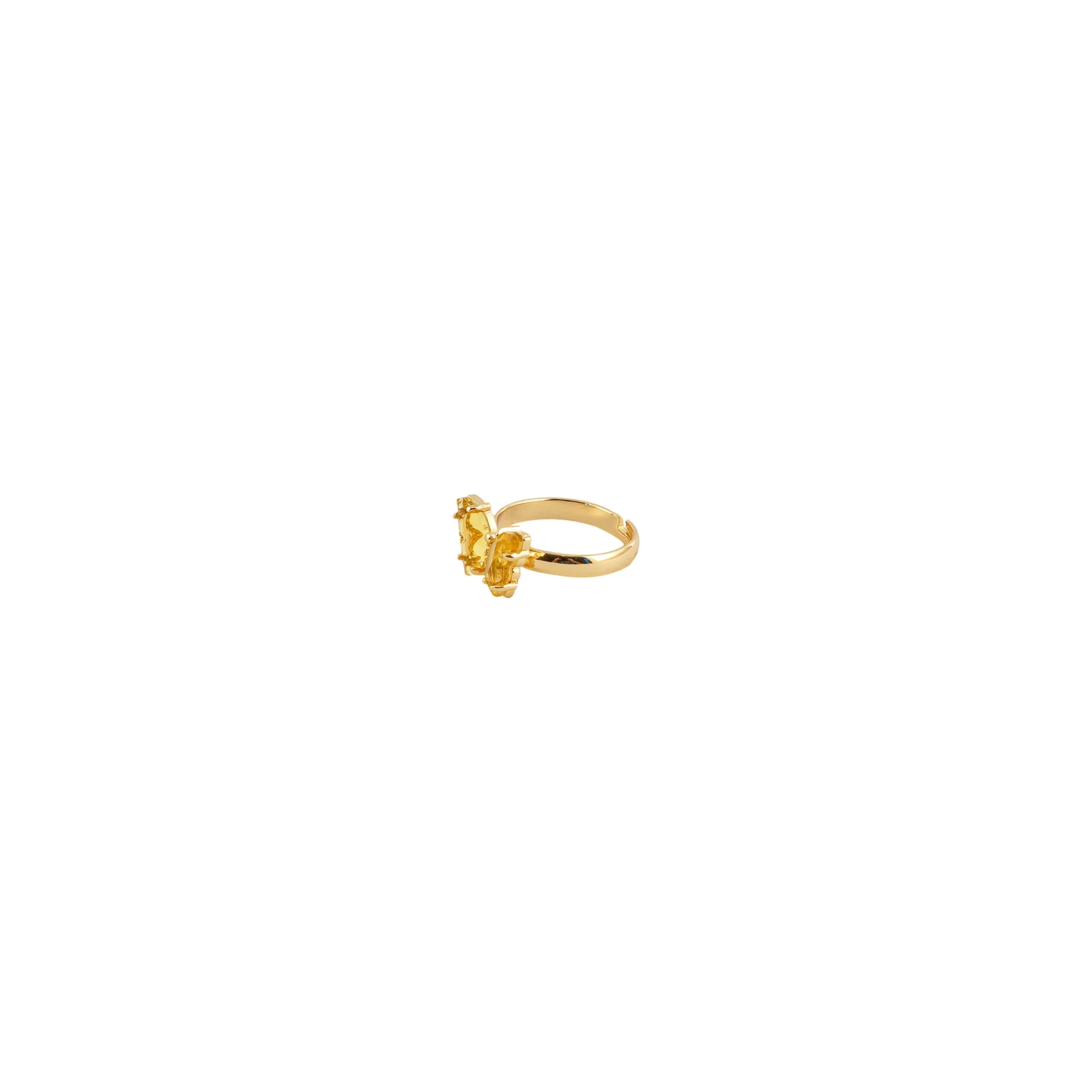 Mabel Butterfly Yellow Stone Ring - Image 4