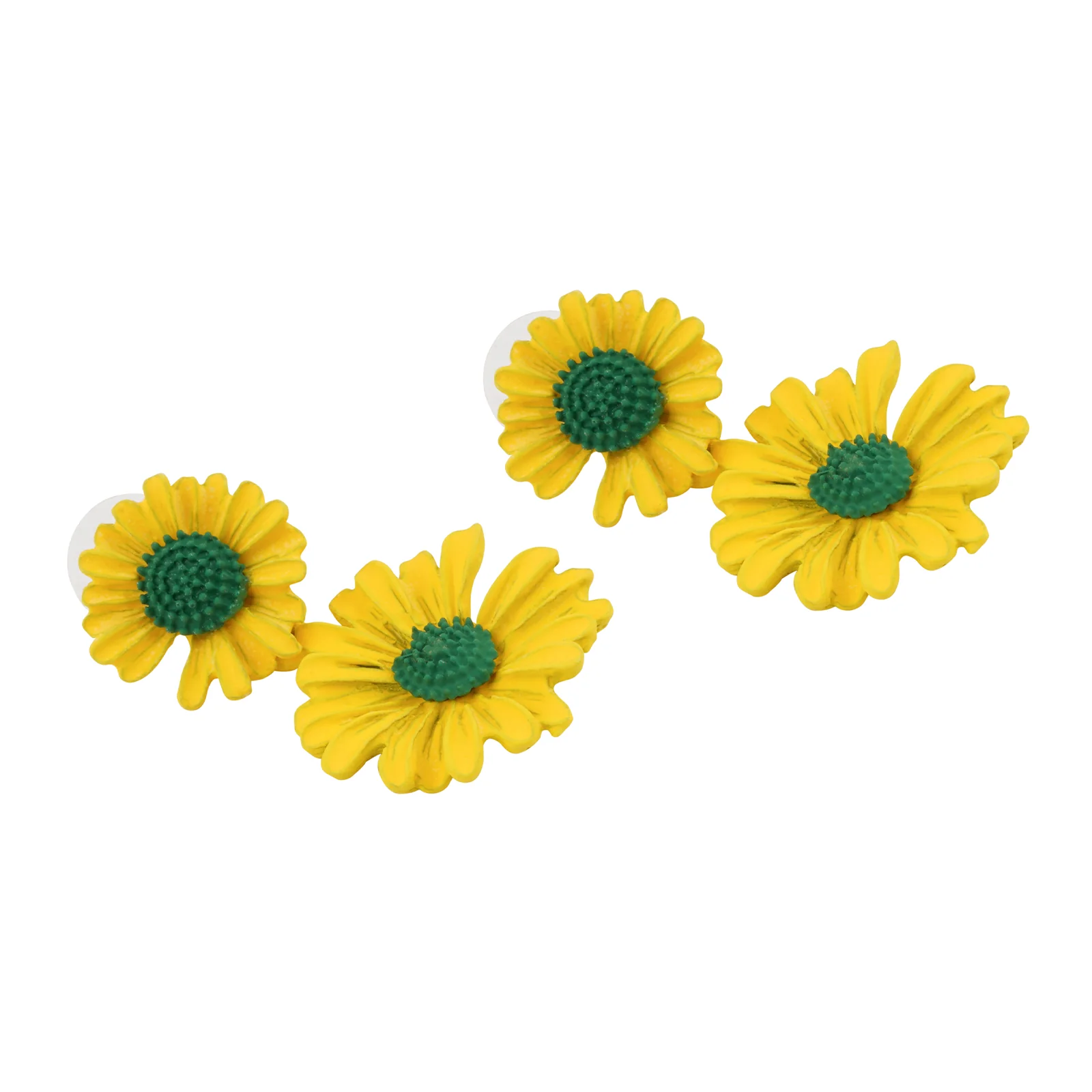 Maci Yellow Petal Floral Earring - Image 4