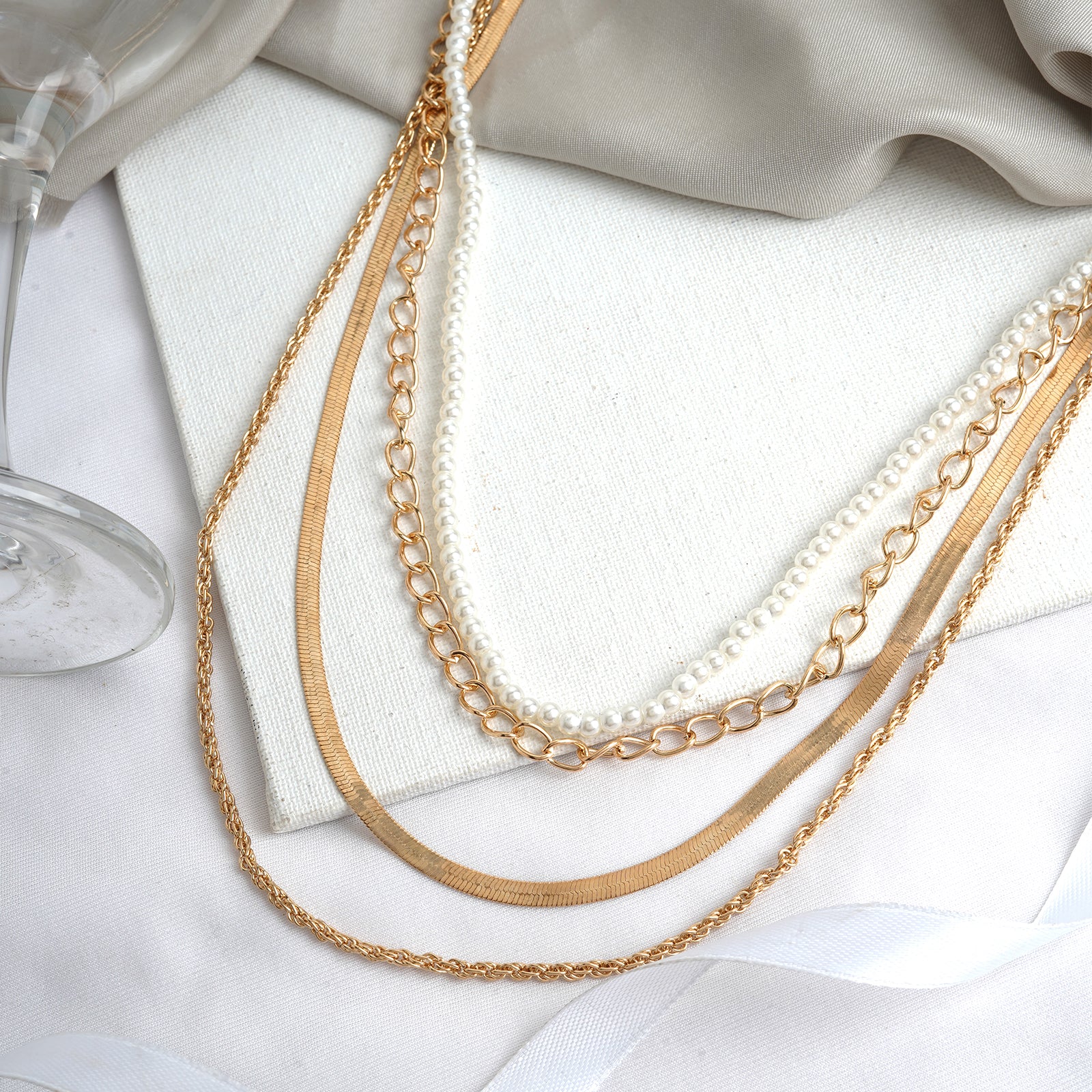 Maeve Gold Layered Necklace - Image 2