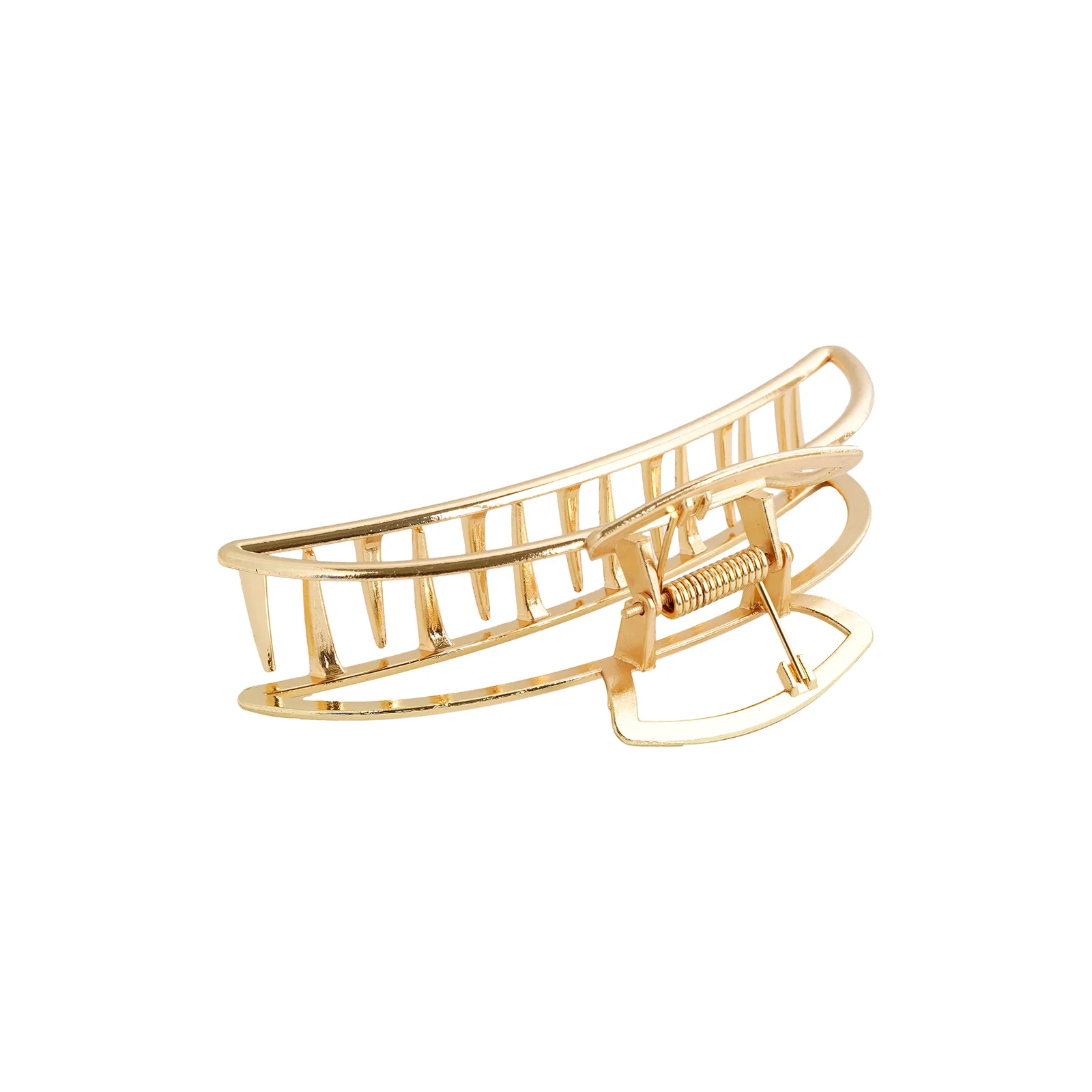 Magda Minimal Gold Hair Clip - Image 4