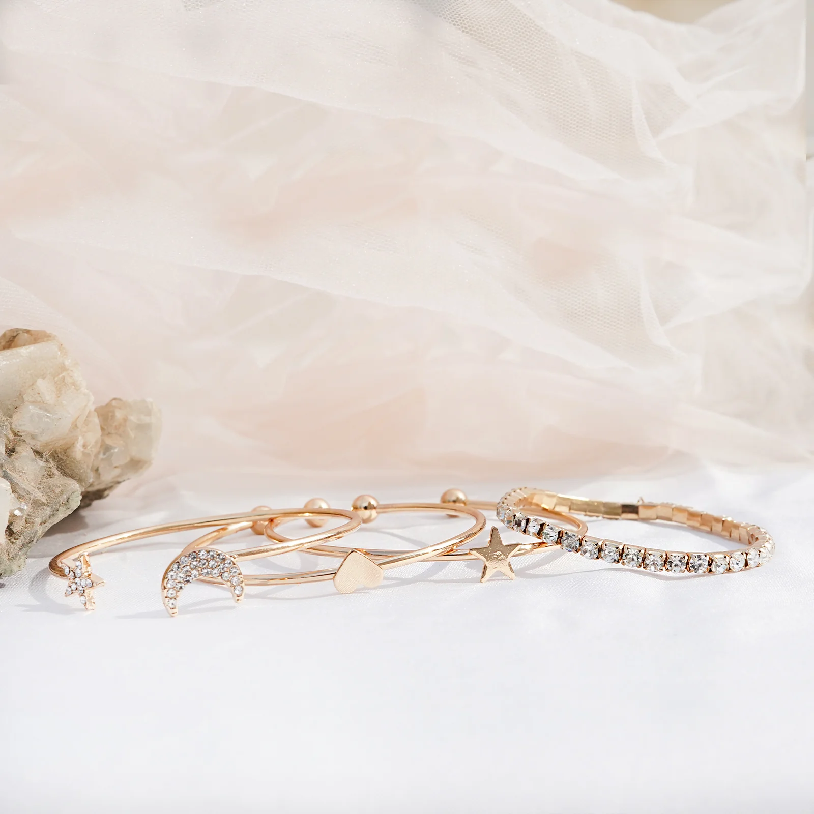 Magic Trick set of 4 Gold Bracelets - Image 2