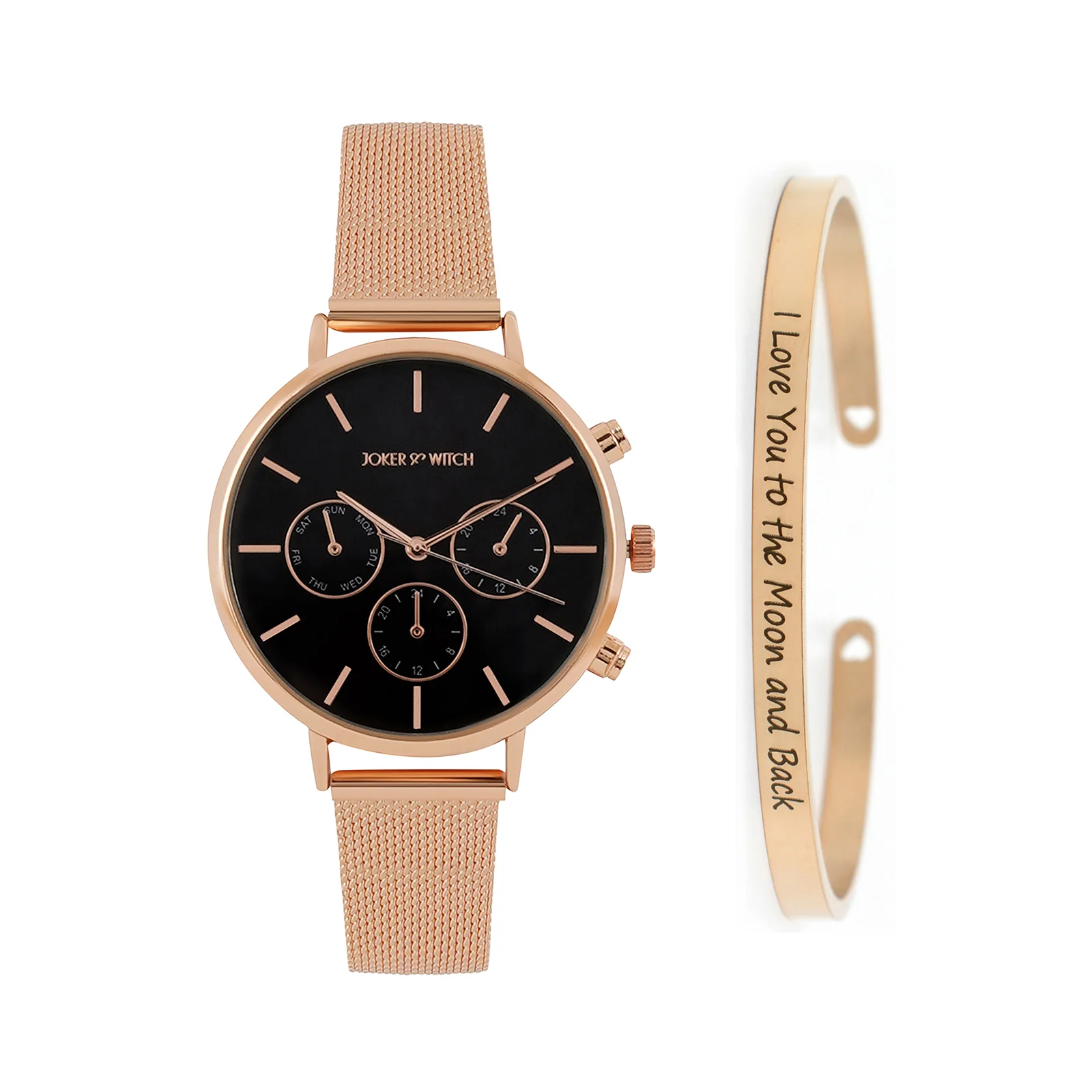 Makena Rosegold Watch Bracelet Stack - Image 2