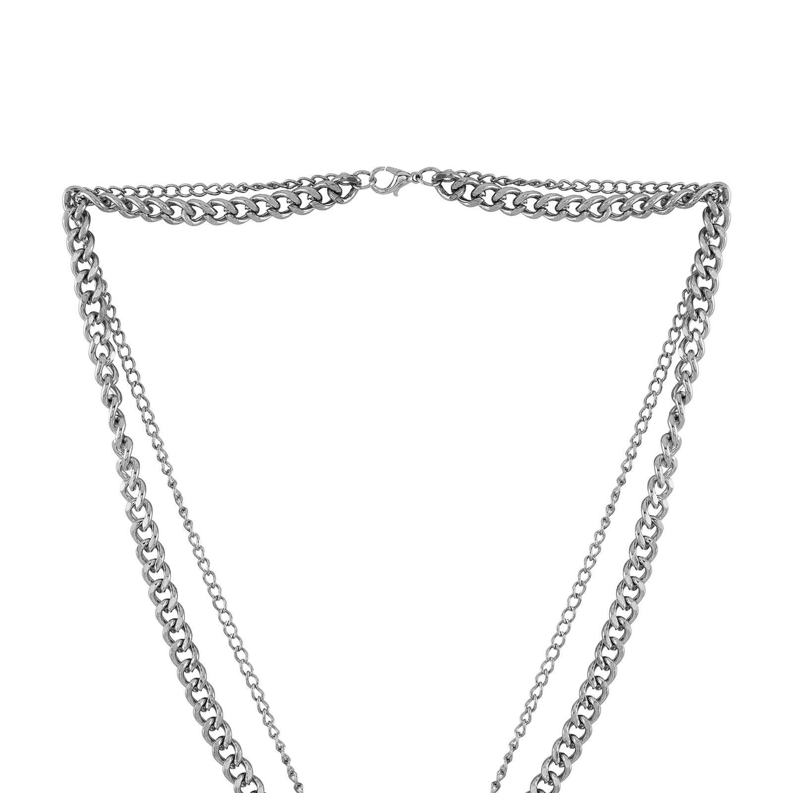 Man of Steel Men's Layered Necklace - Image 4