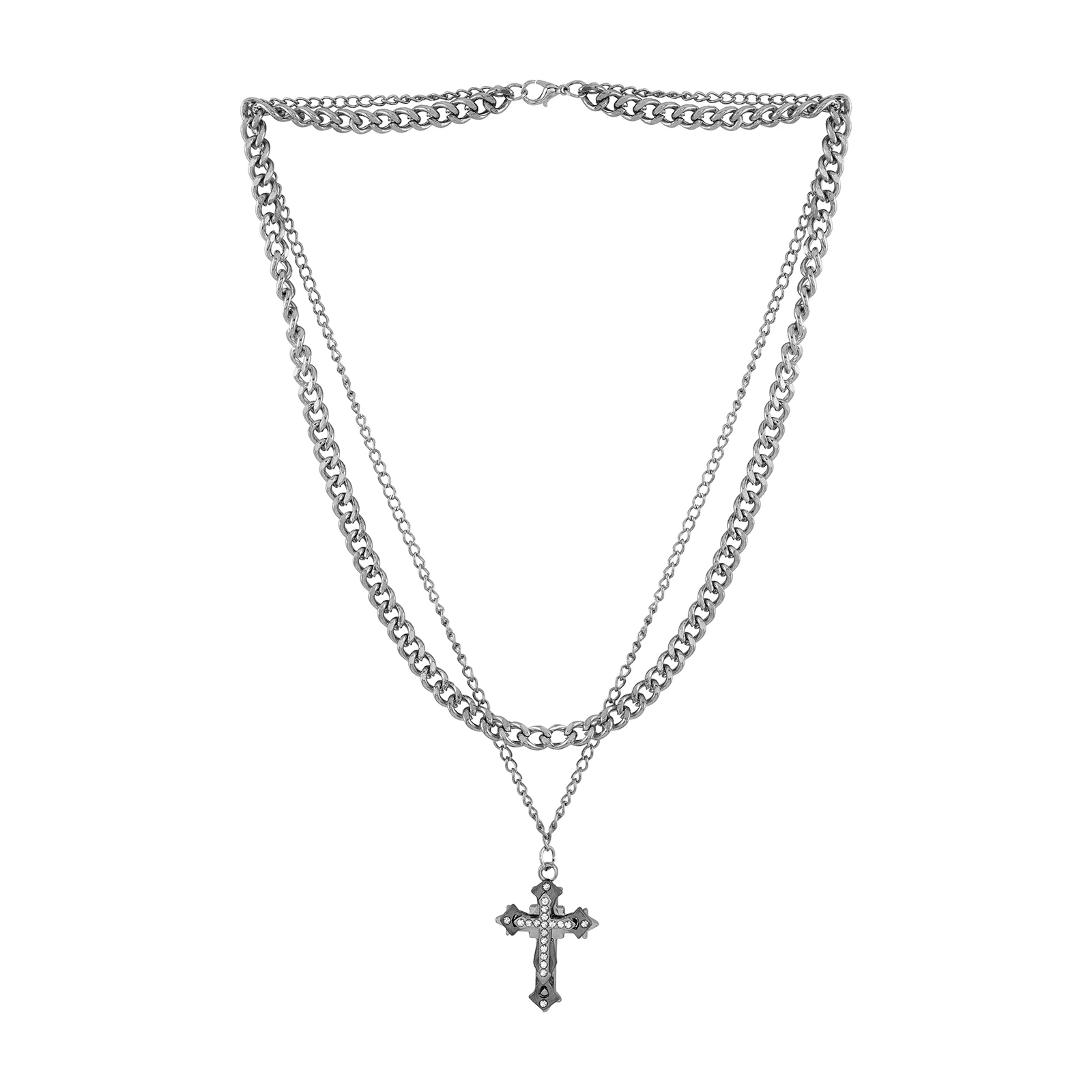 Man of Steel Men's Layered Necklace - Image 5