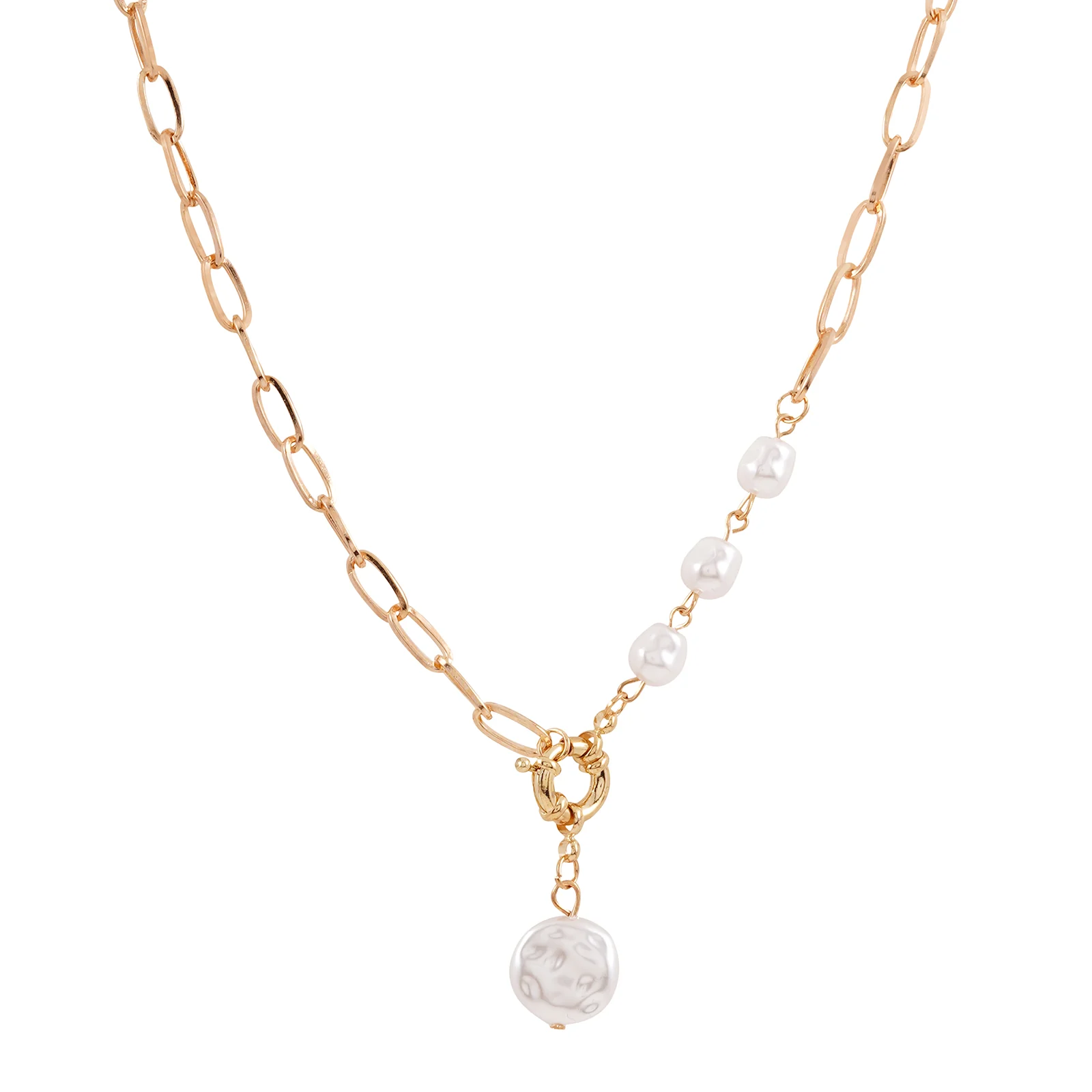 Marella Pearl Gold Necklace - Image 4