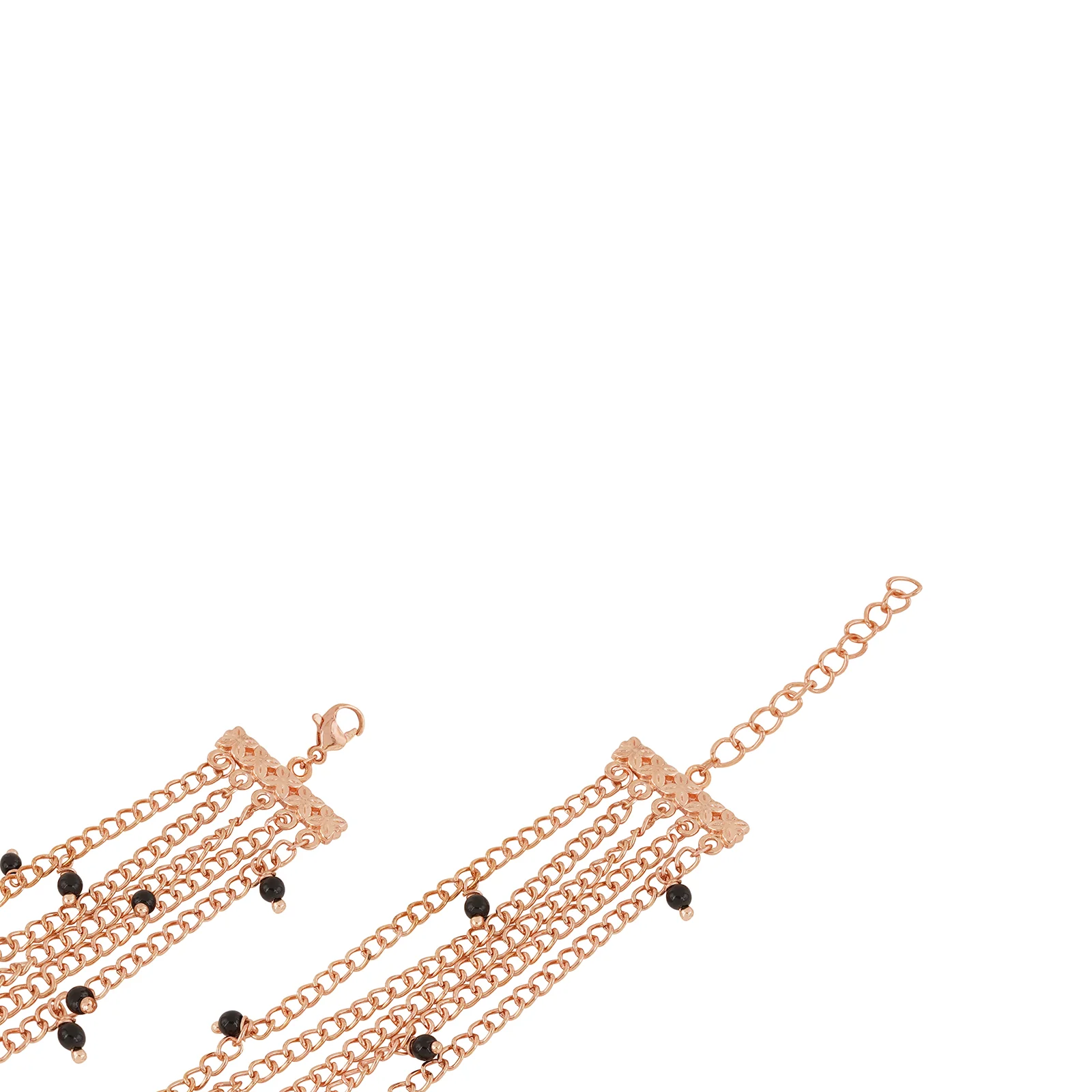 Margetti Black MOP Medium Dial Rose Gold Pearl Wrap Around Strap Women's Watch - Image 7