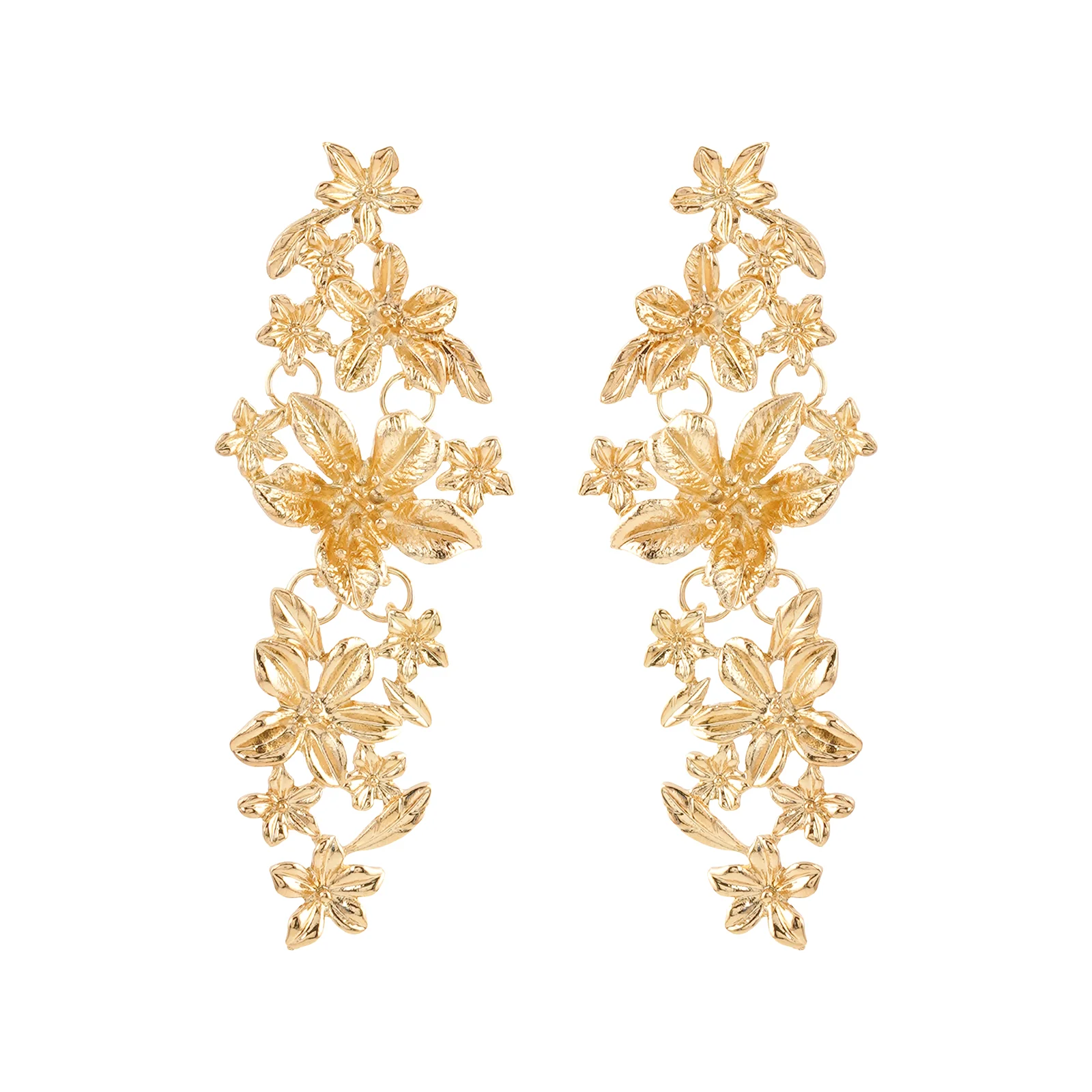 Marguerite Gold Earrings - Image 3