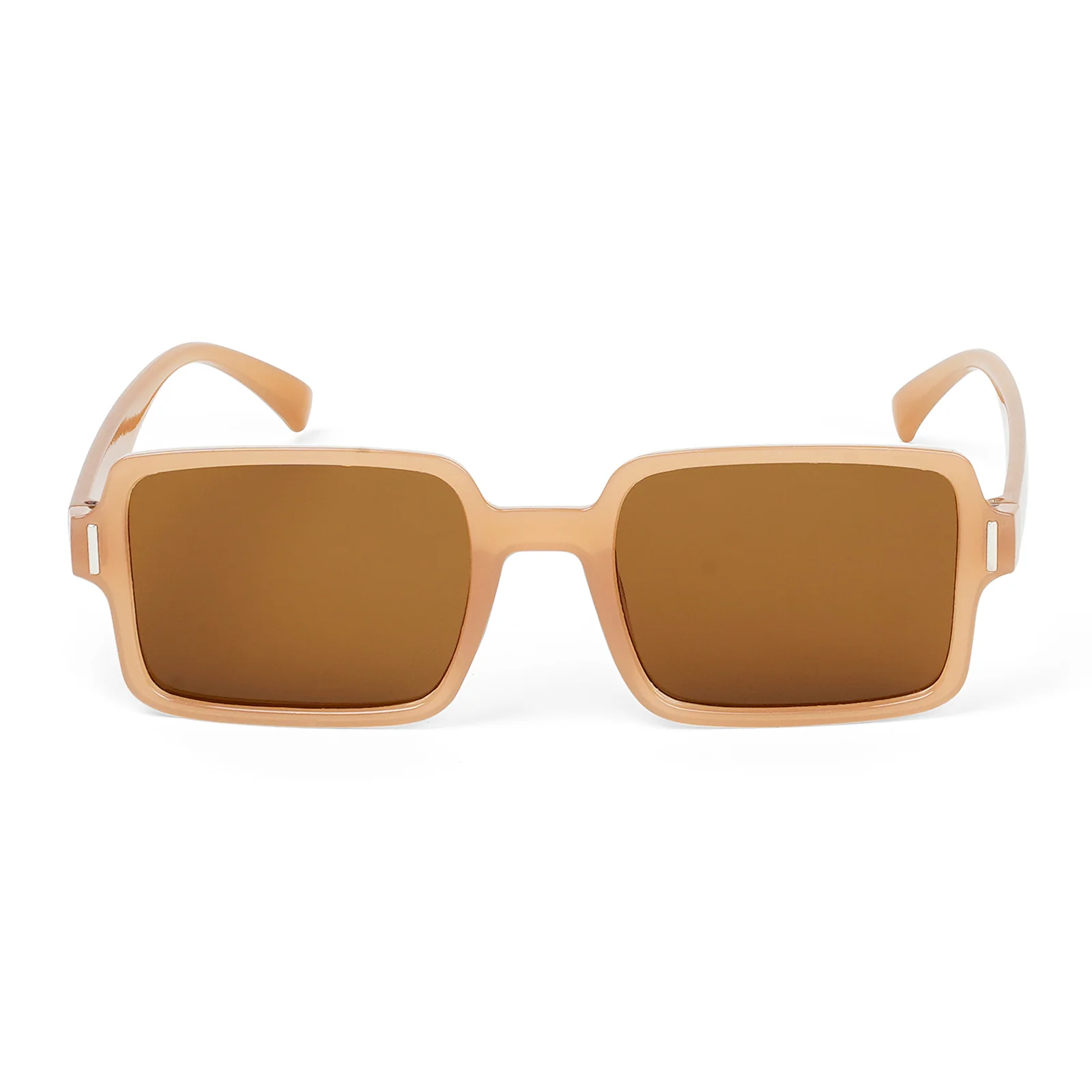 Mariana Brown & Beige Rectangular Sunglasses - Image 3