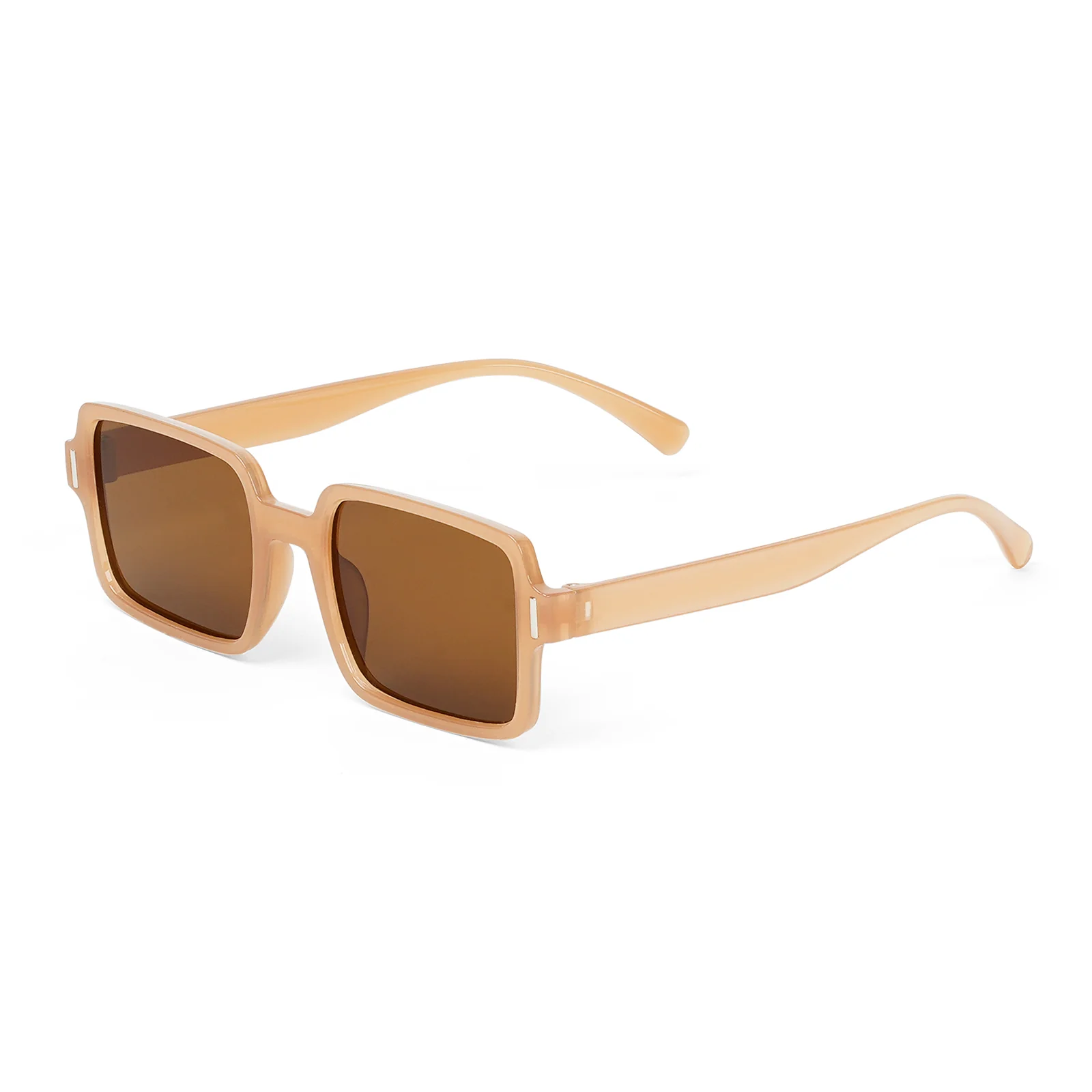 Mariana Brown & Beige Rectangular Sunglasses - Image 4