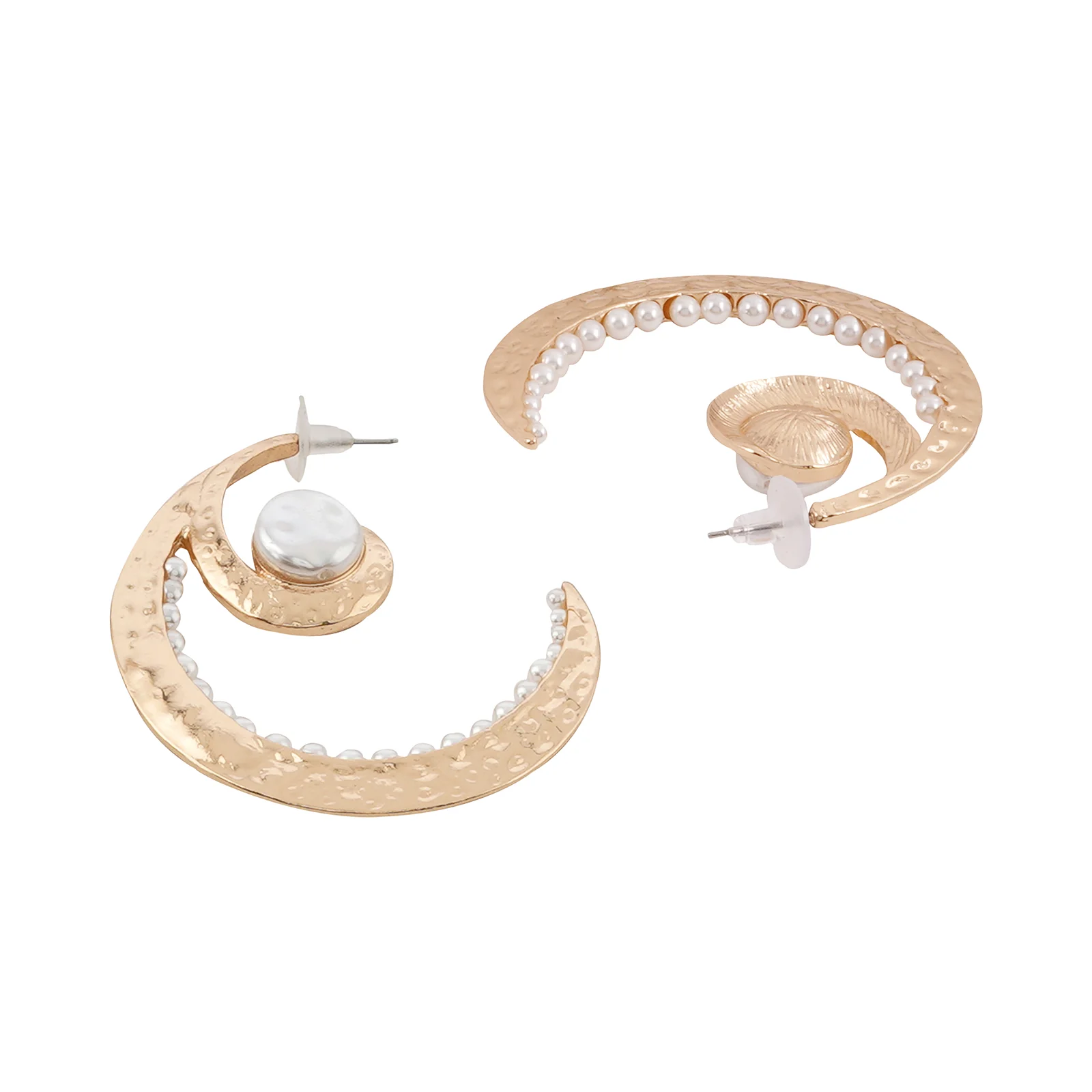 Marine Pearl Gold Earrings - Image 5