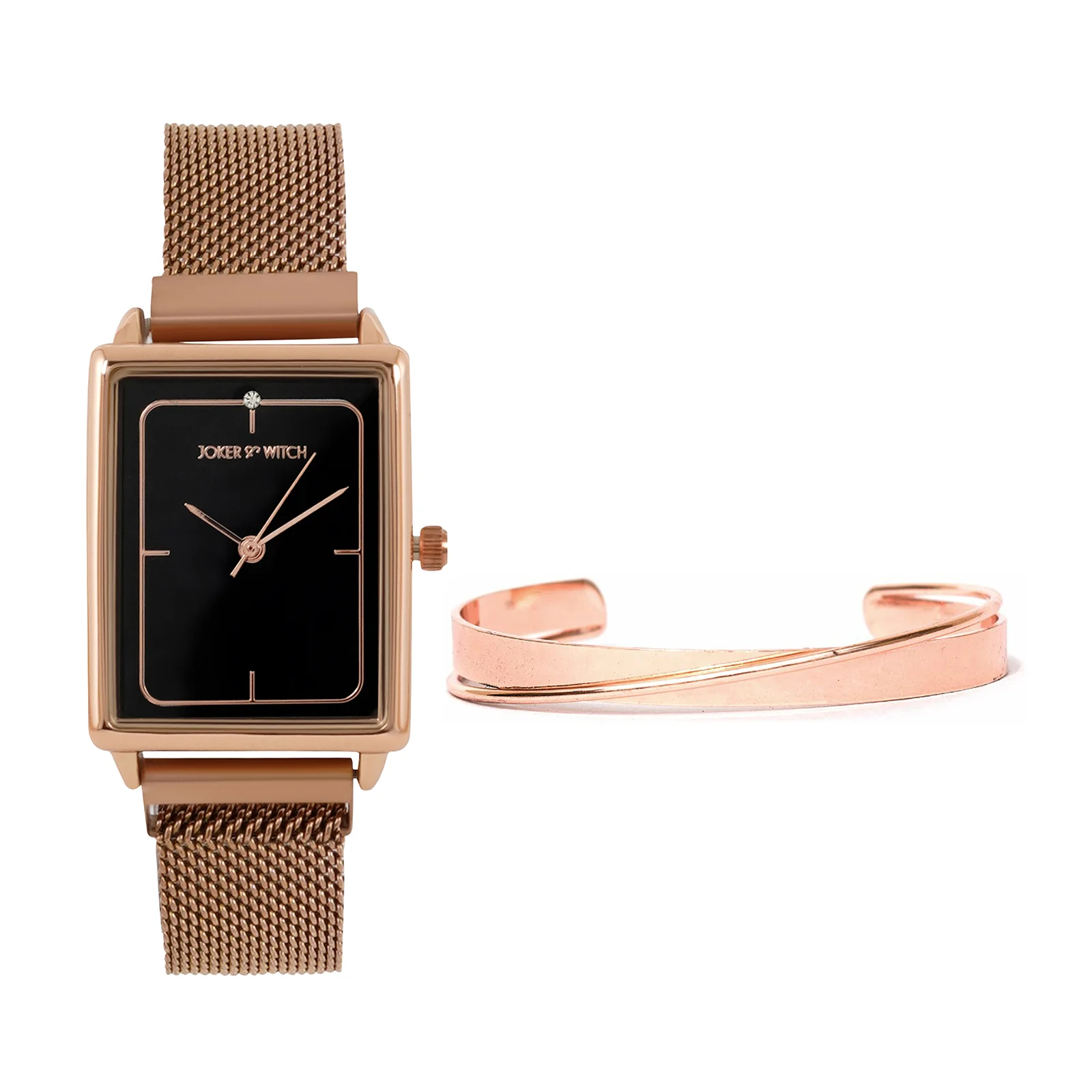 Mariposa Rosegold Watch Bracelet Stack - Image 2
