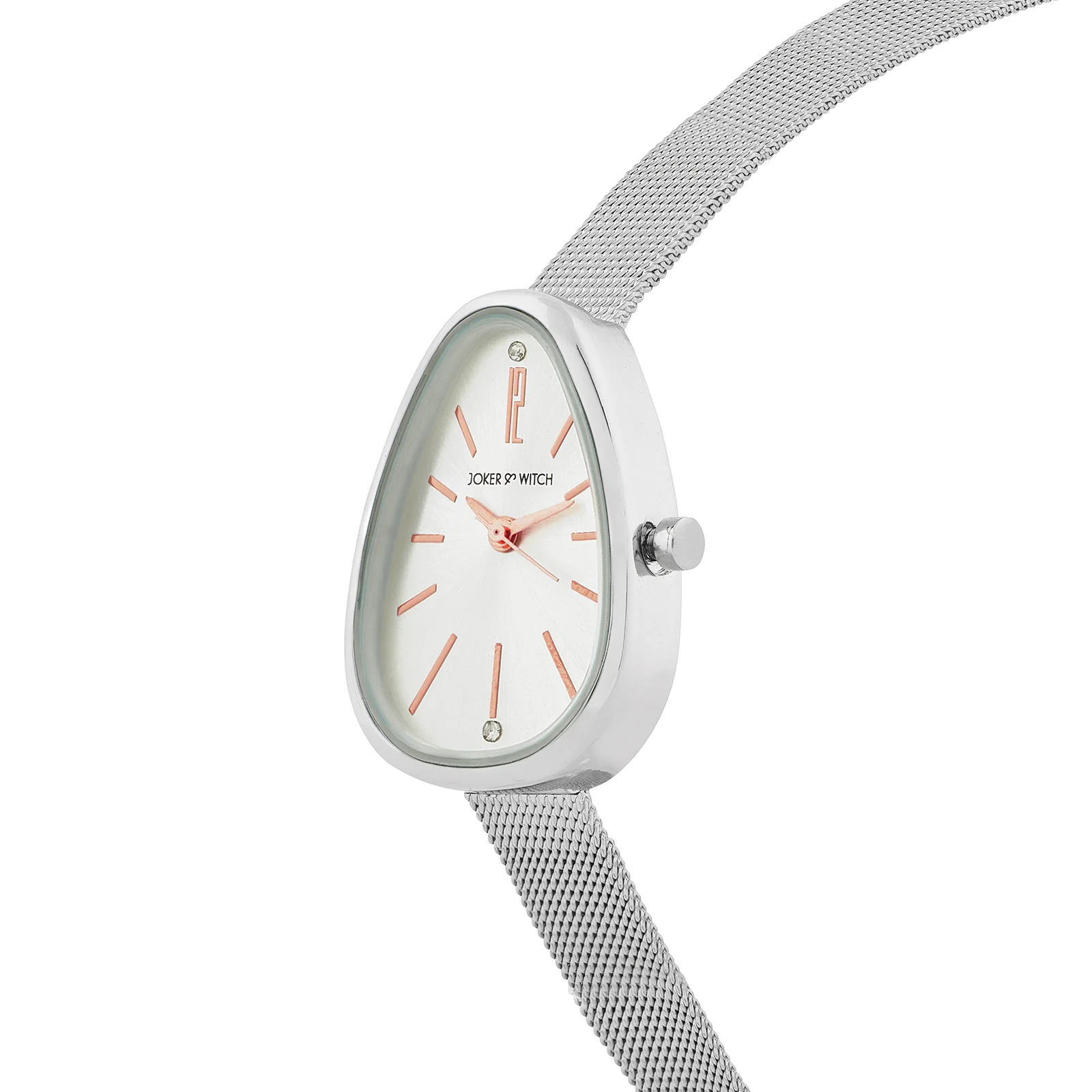Maris White Small Oval Dial Silver Mesh Strap Women's Watch - Image 4