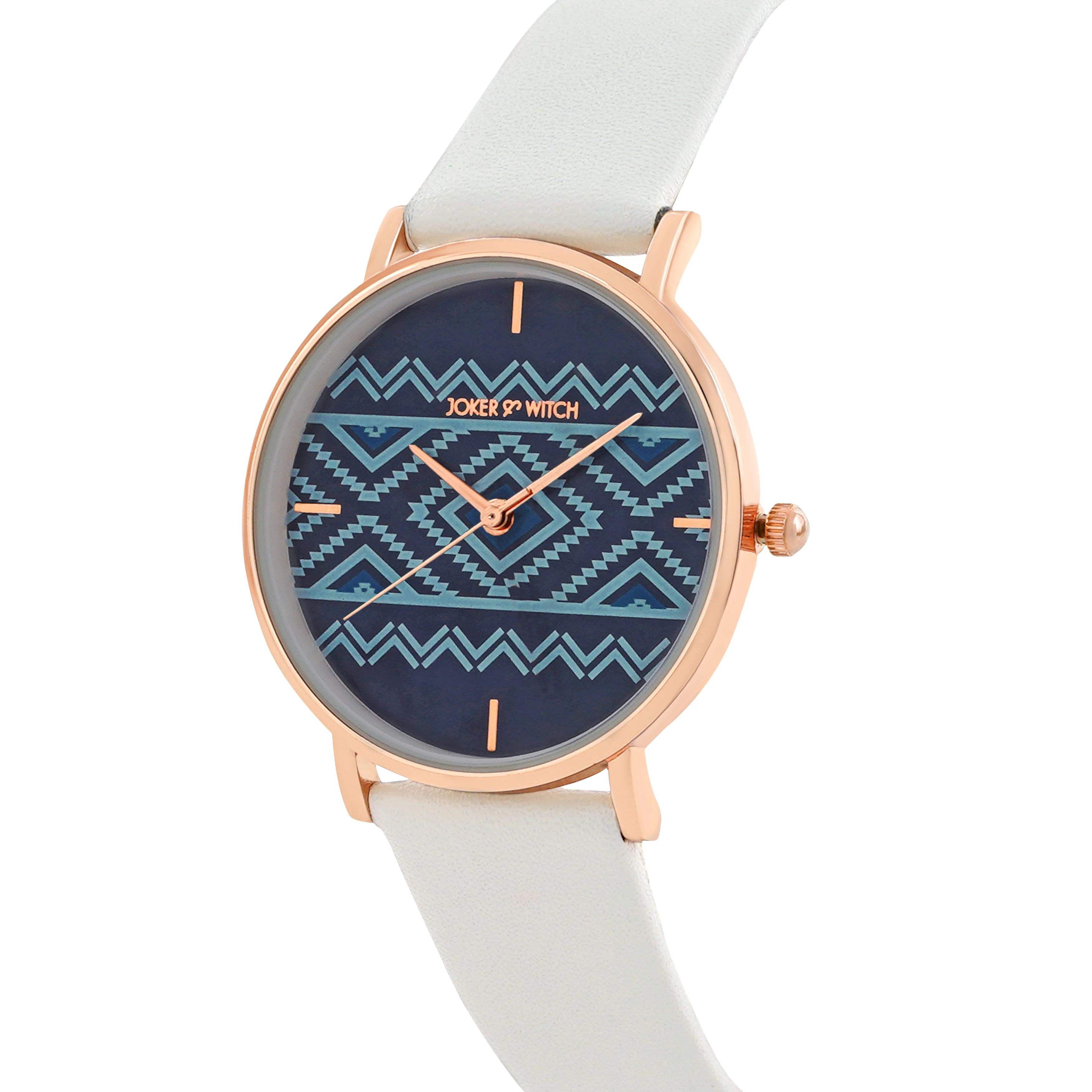 Printed Matilda Blue Medium Dial Grey PU Strap Women's Watch - Image 4