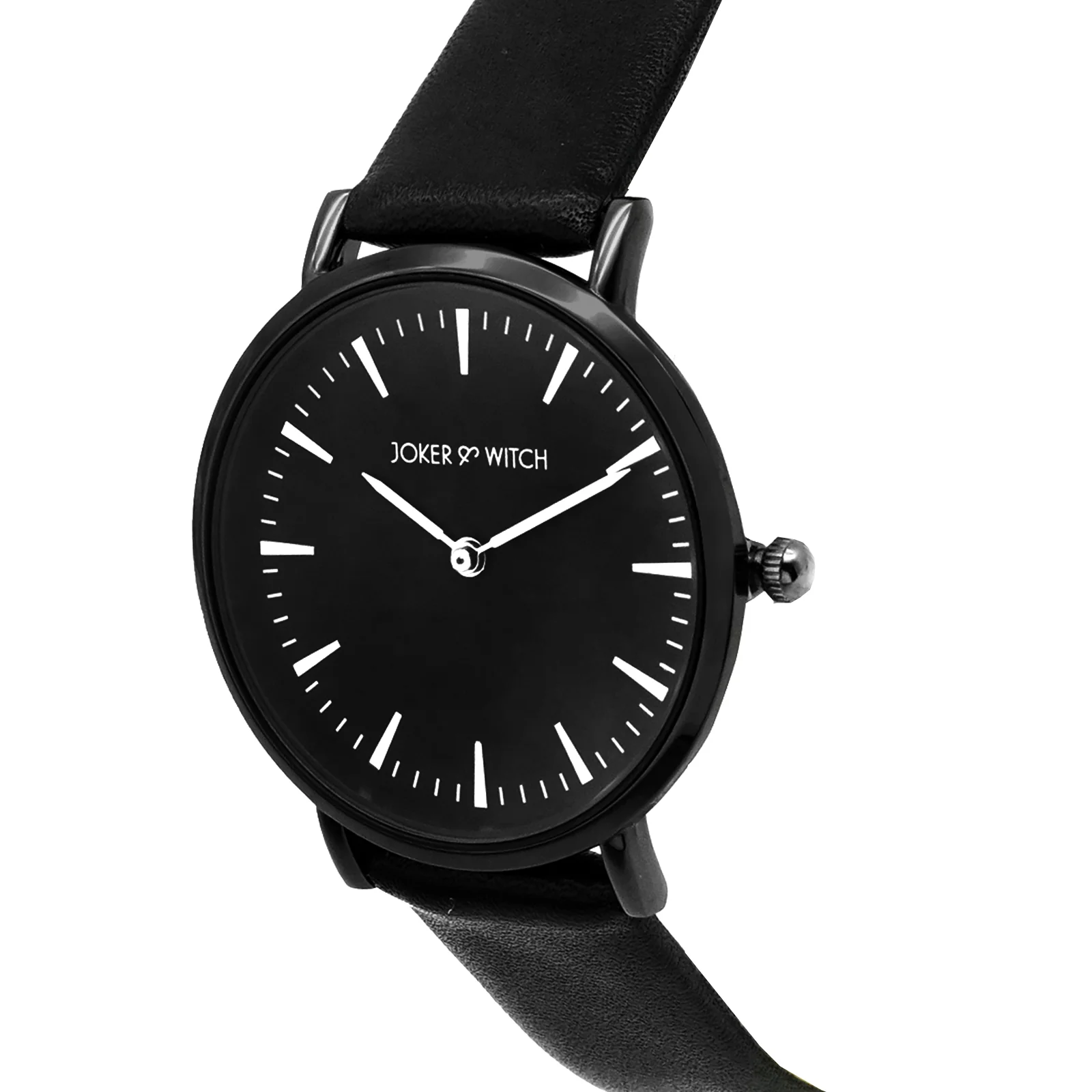Ines Silver Black Medium Dial PU Strap Women's Watch - Image 3