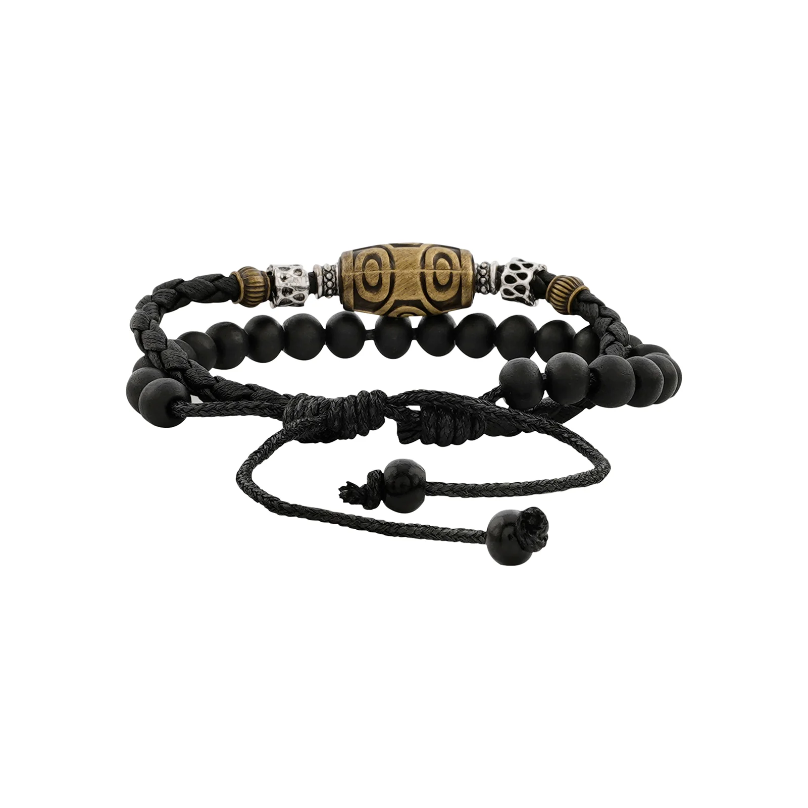 Maximus Men Beaded Black Bracelet - Image 4