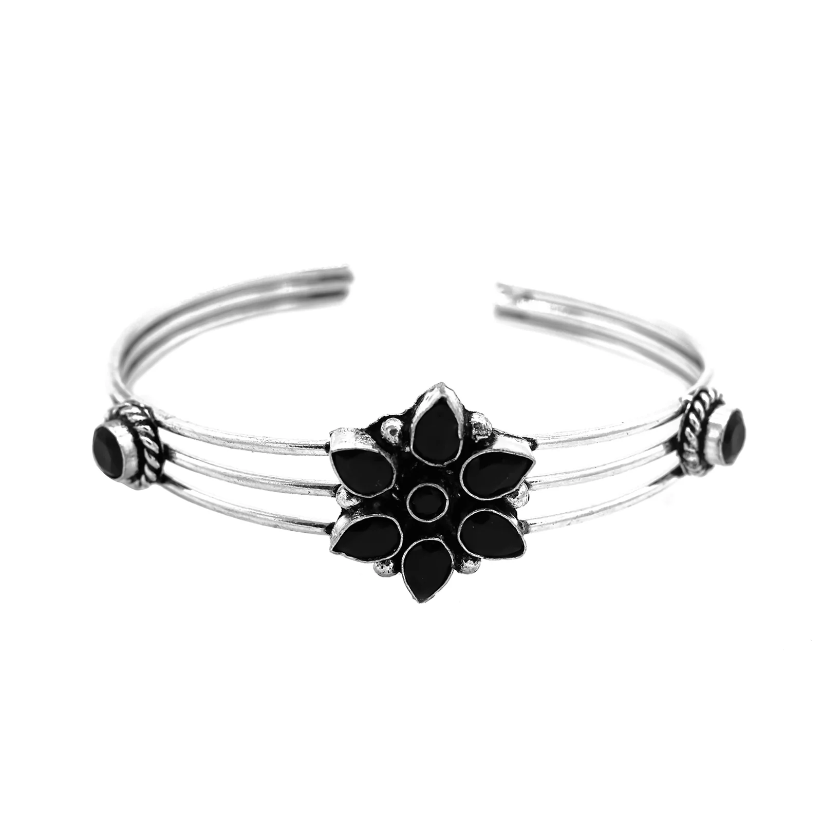 Maya  Black Silver Oxidized Jewelry Set - Image 5