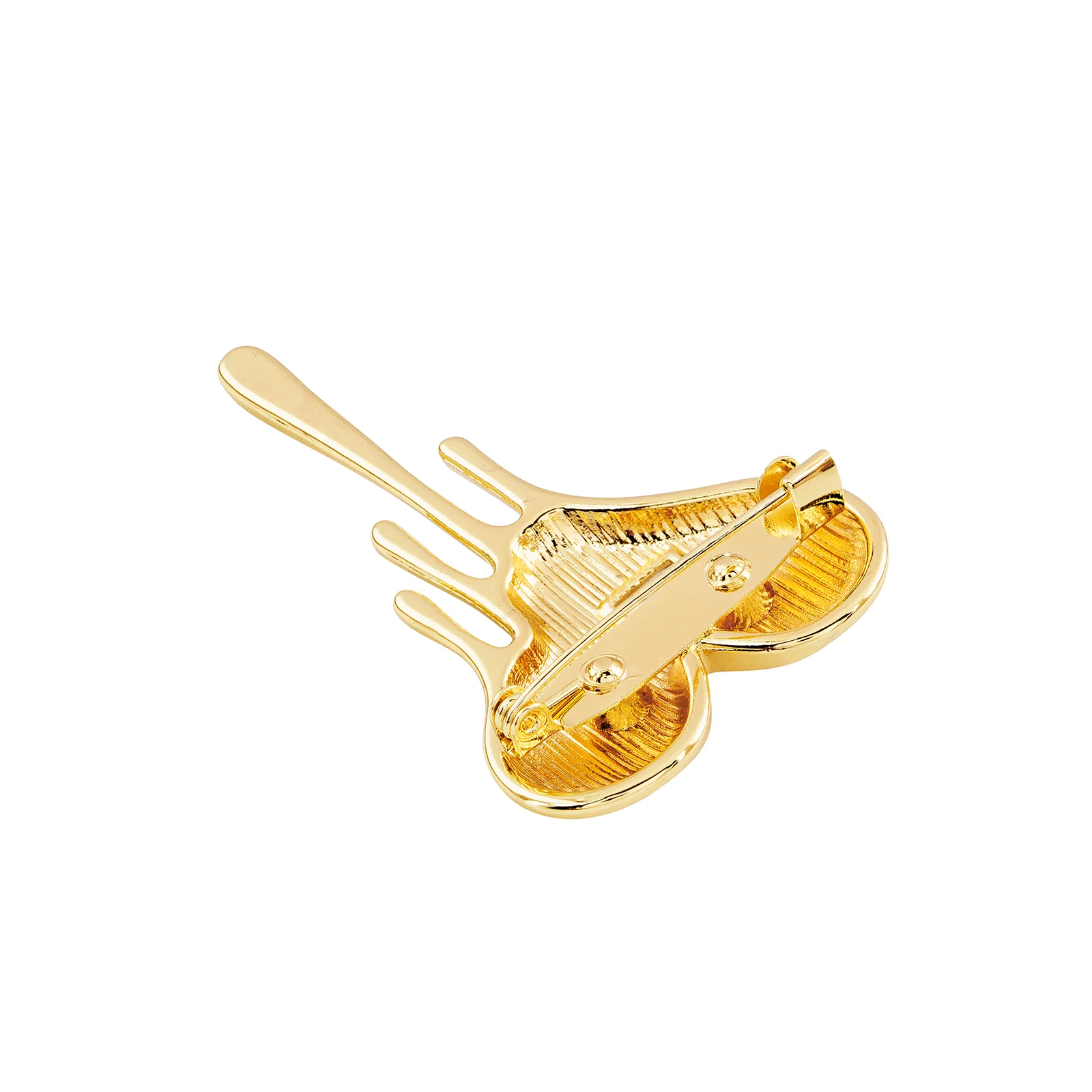 Melting Heart Gold Brooch - Image 5